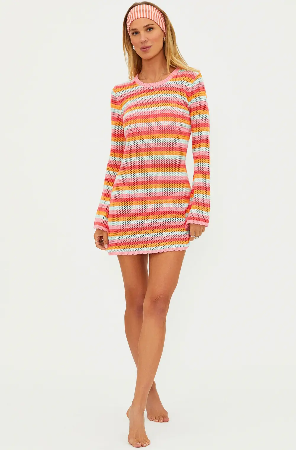 Libbi Dress Guava Jelly Crochet