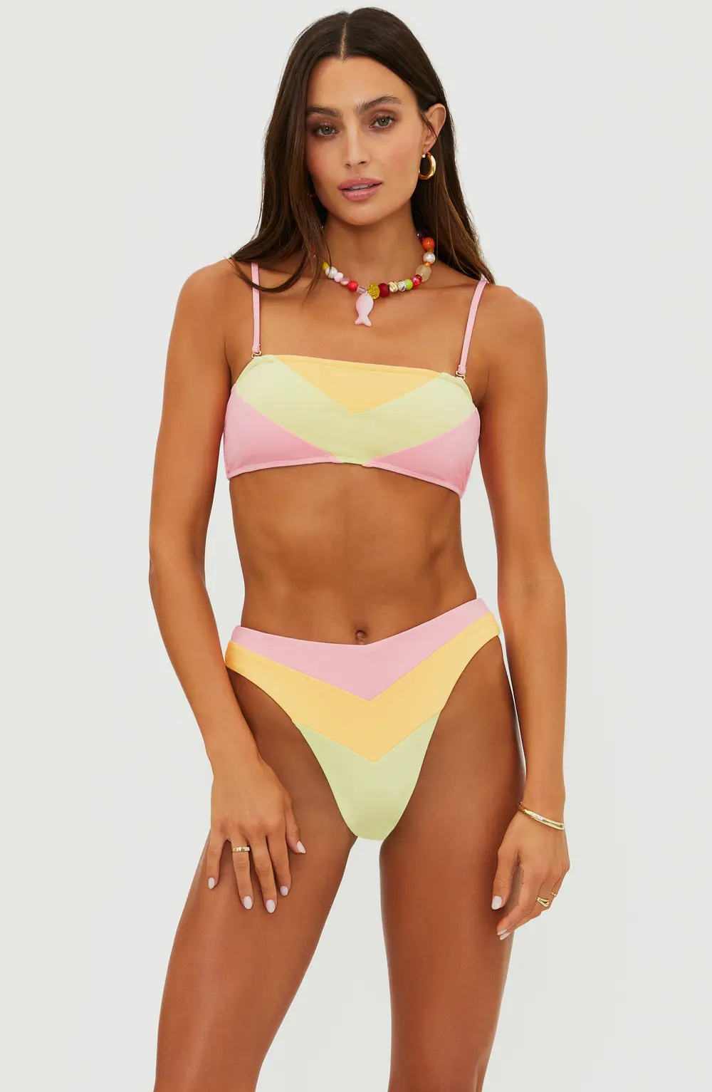 Kelsey Top Sorbet Chevron