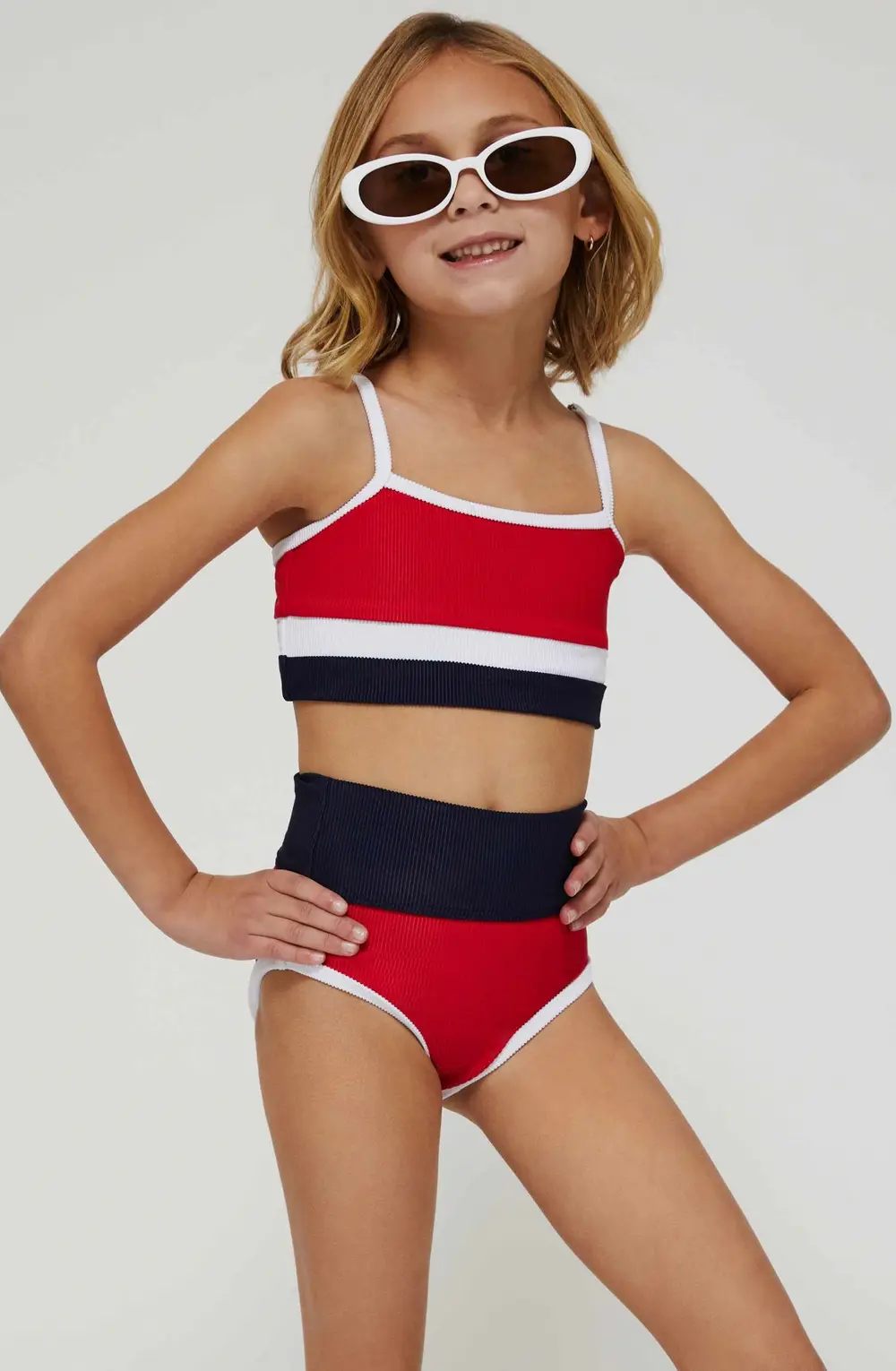 Little Eva & Emmie Set Americana Colorblock