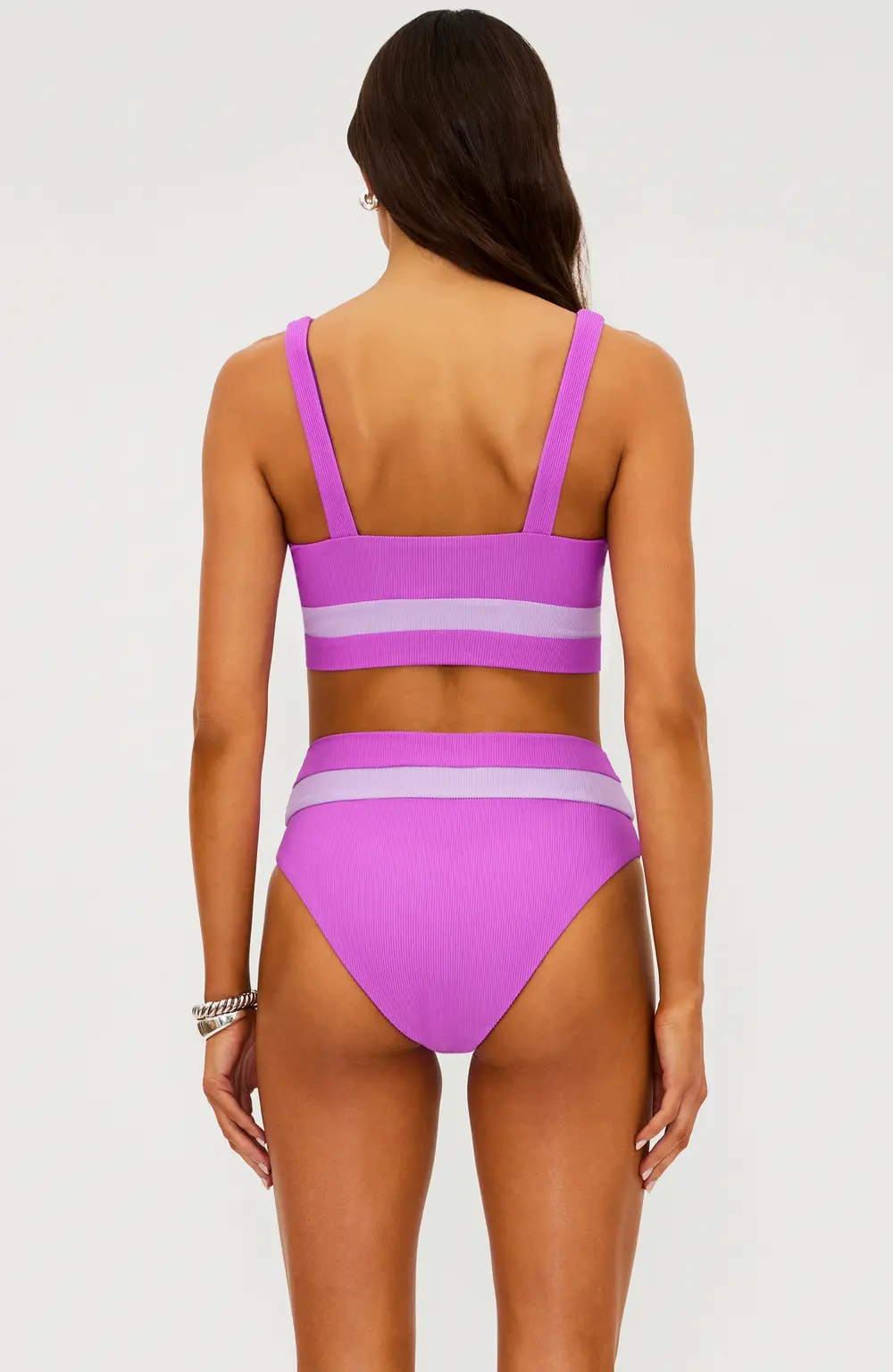 Mackenzie Top Lavender Violet Colorblock