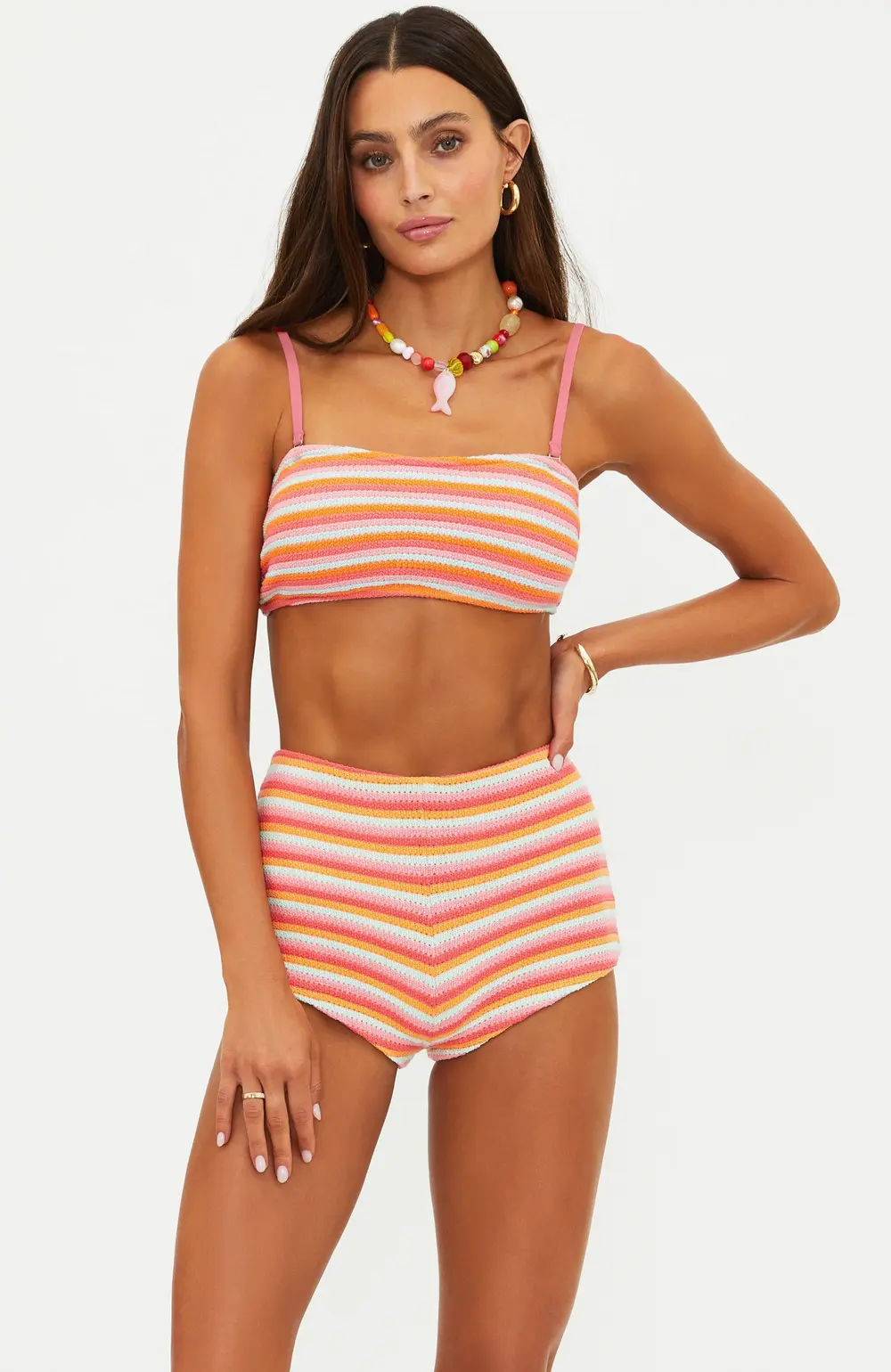 Kelsey Top Guava Jelly Crochet