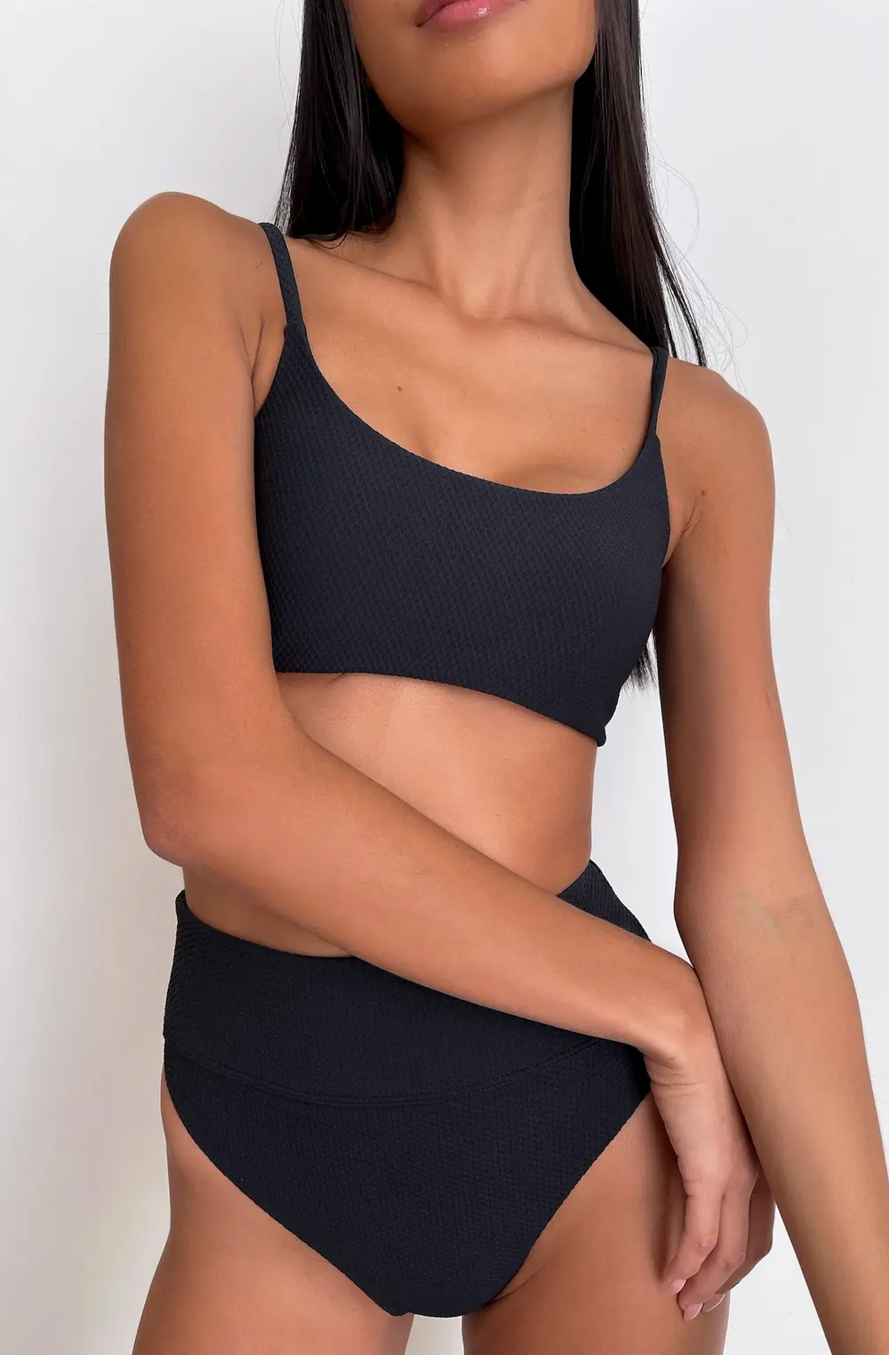 Lou Top Black Waffle