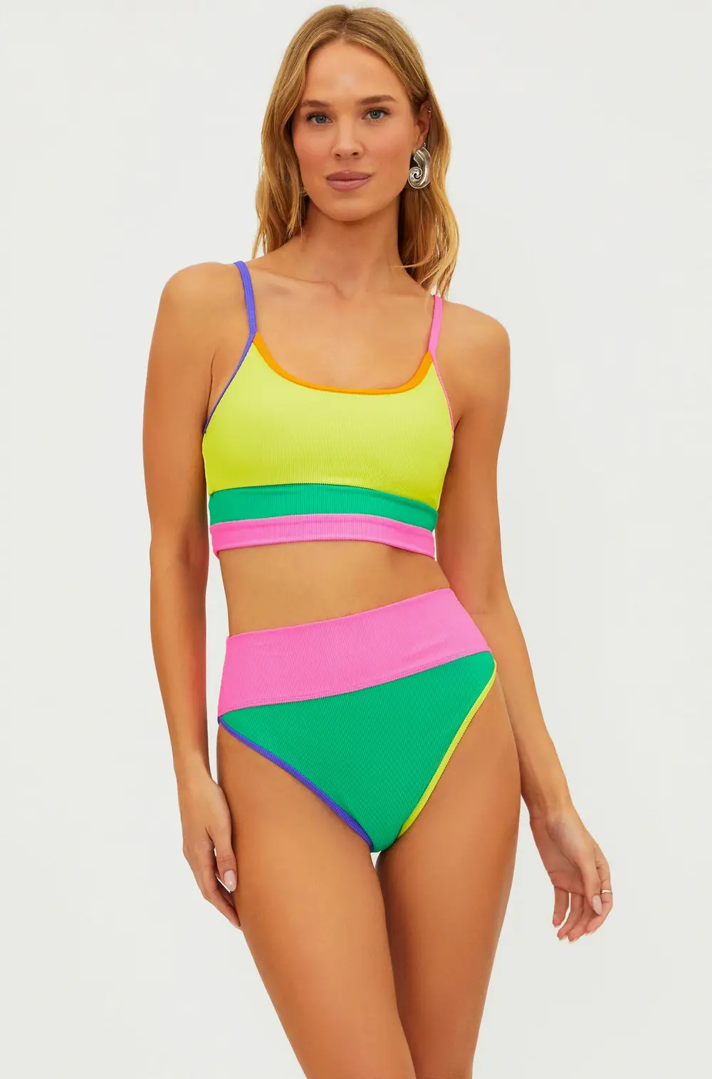 Eva Top Technicolor Colorblock
