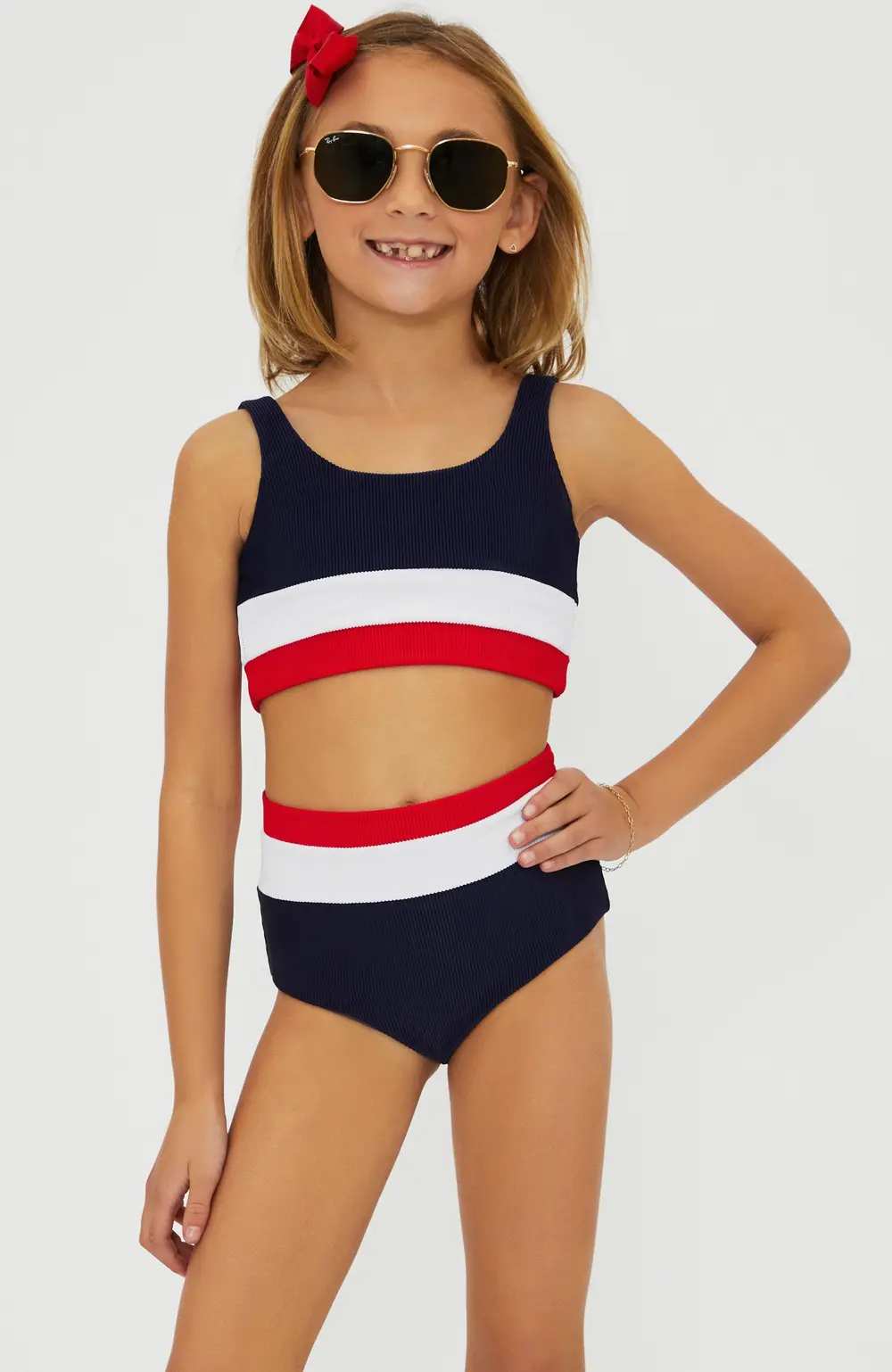 Little Mackenzie & Heidi Set Americana Colorblock