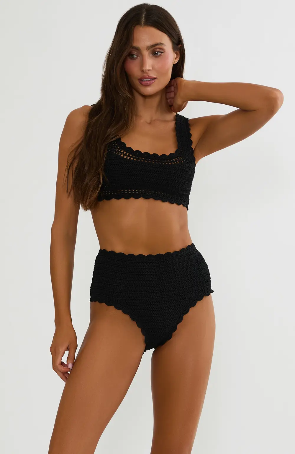 Andy Top Black Crochet