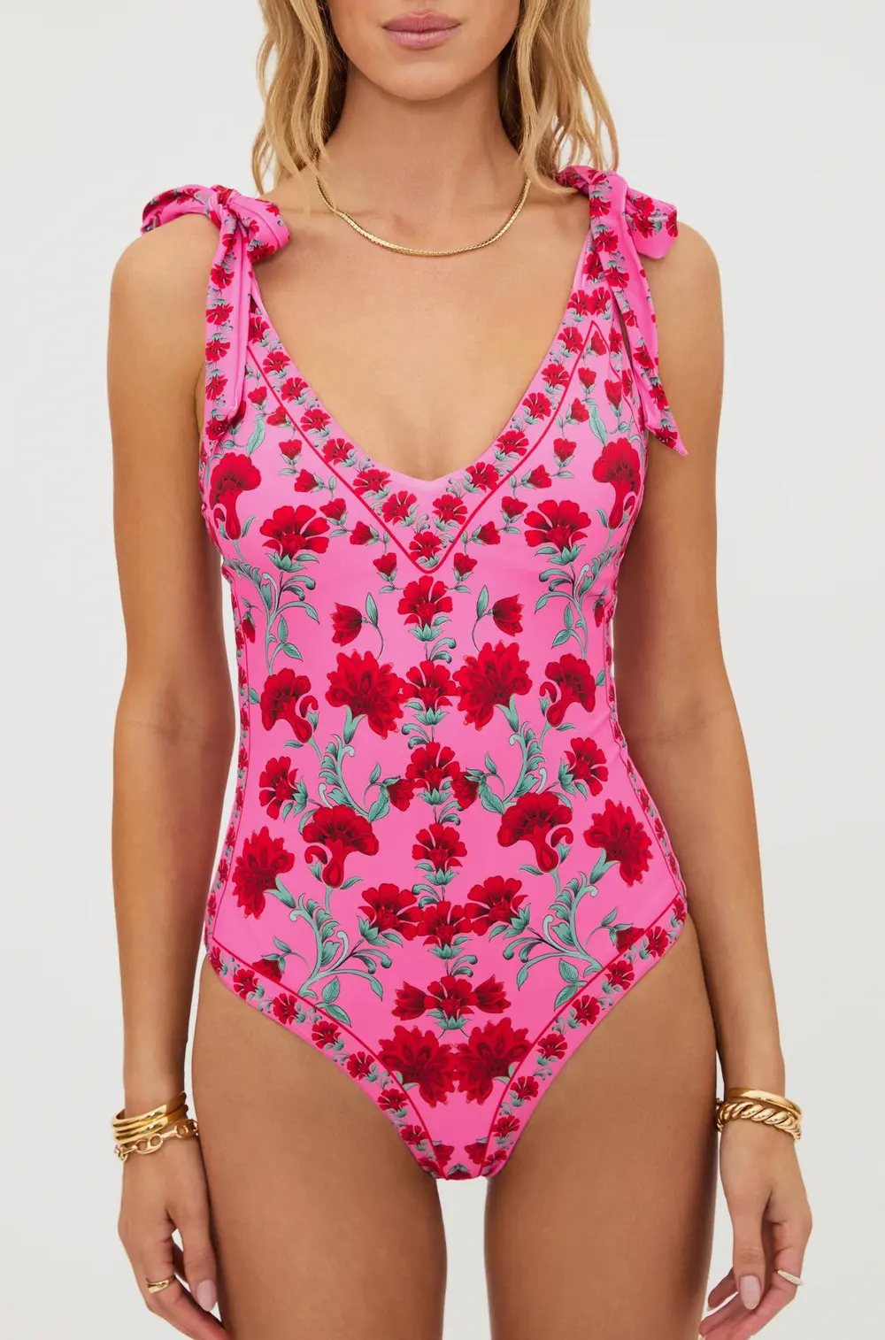 Akira One Piece Redwood Floral