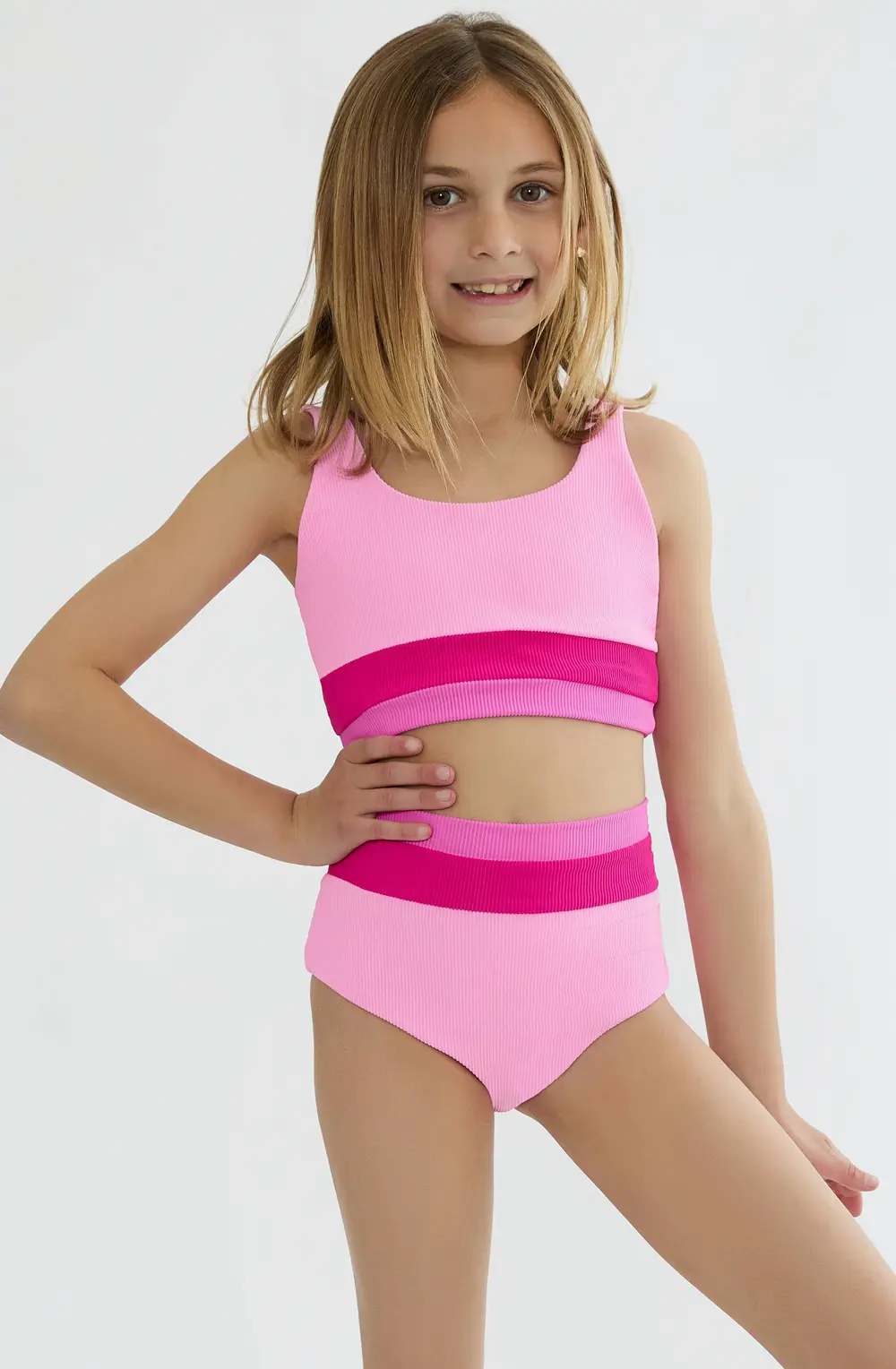 Little Mackenzie Heidi Set Peak Pink Colorblock