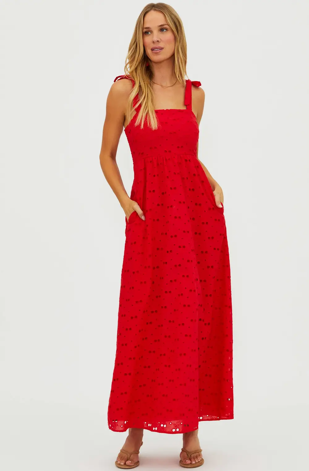 Charlotte Dress Cherry Eyelet