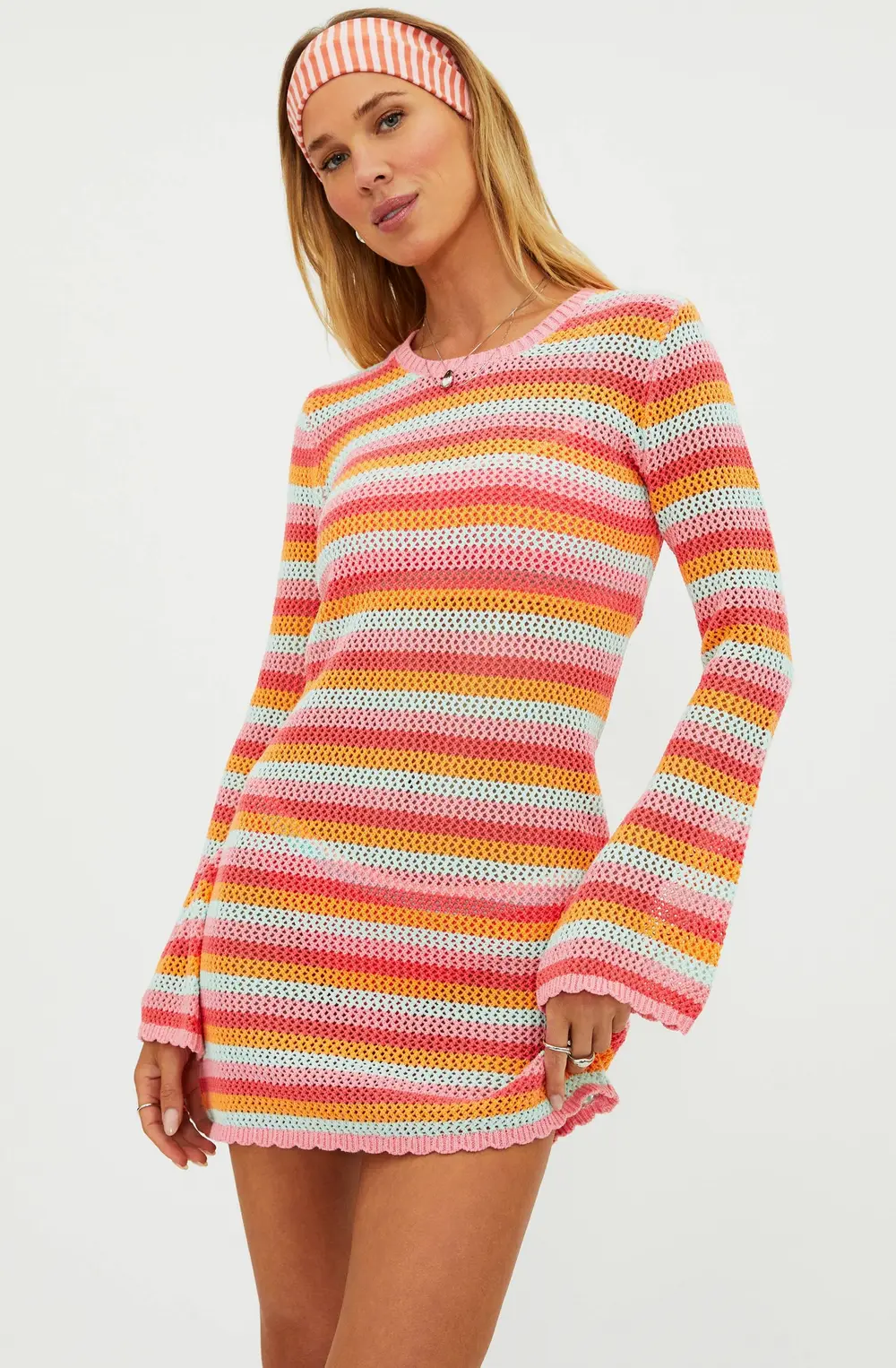 Libbi Dress Guava Jelly Crochet