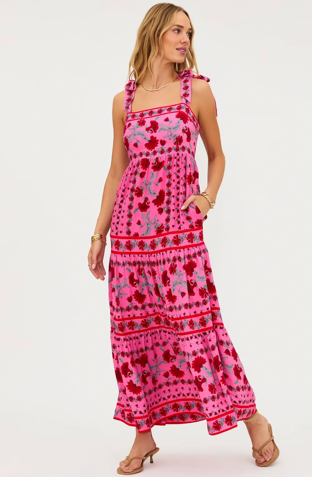 Charlotte Dress Redwood Floral