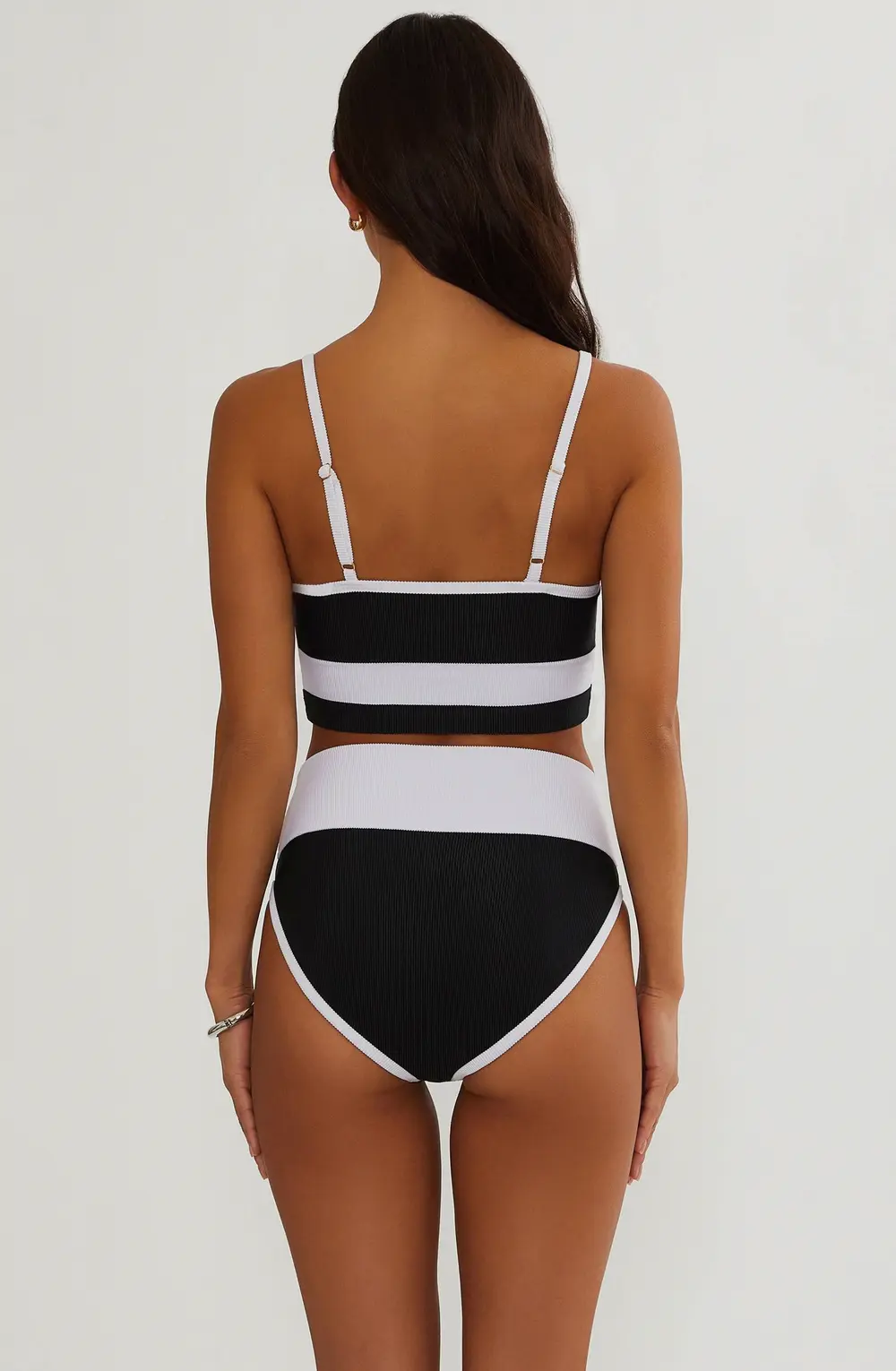 Emmy Bottom Full Coverage Black & White