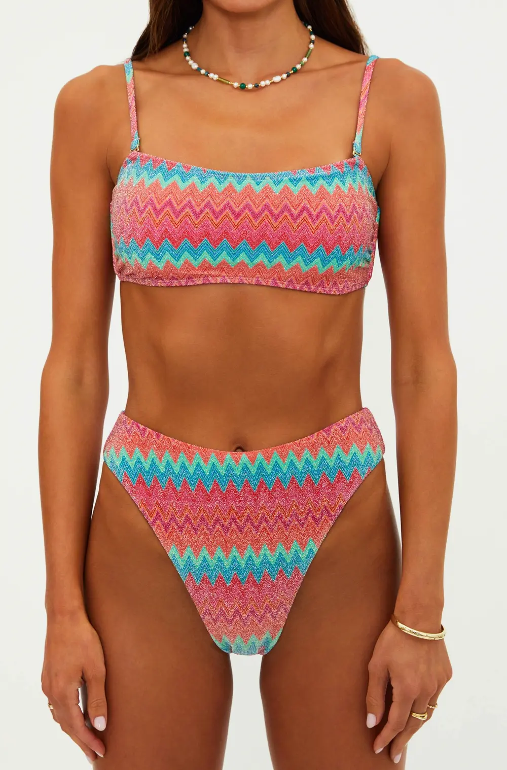 Amarie Bottom Strawberry Ice Chevron Shine