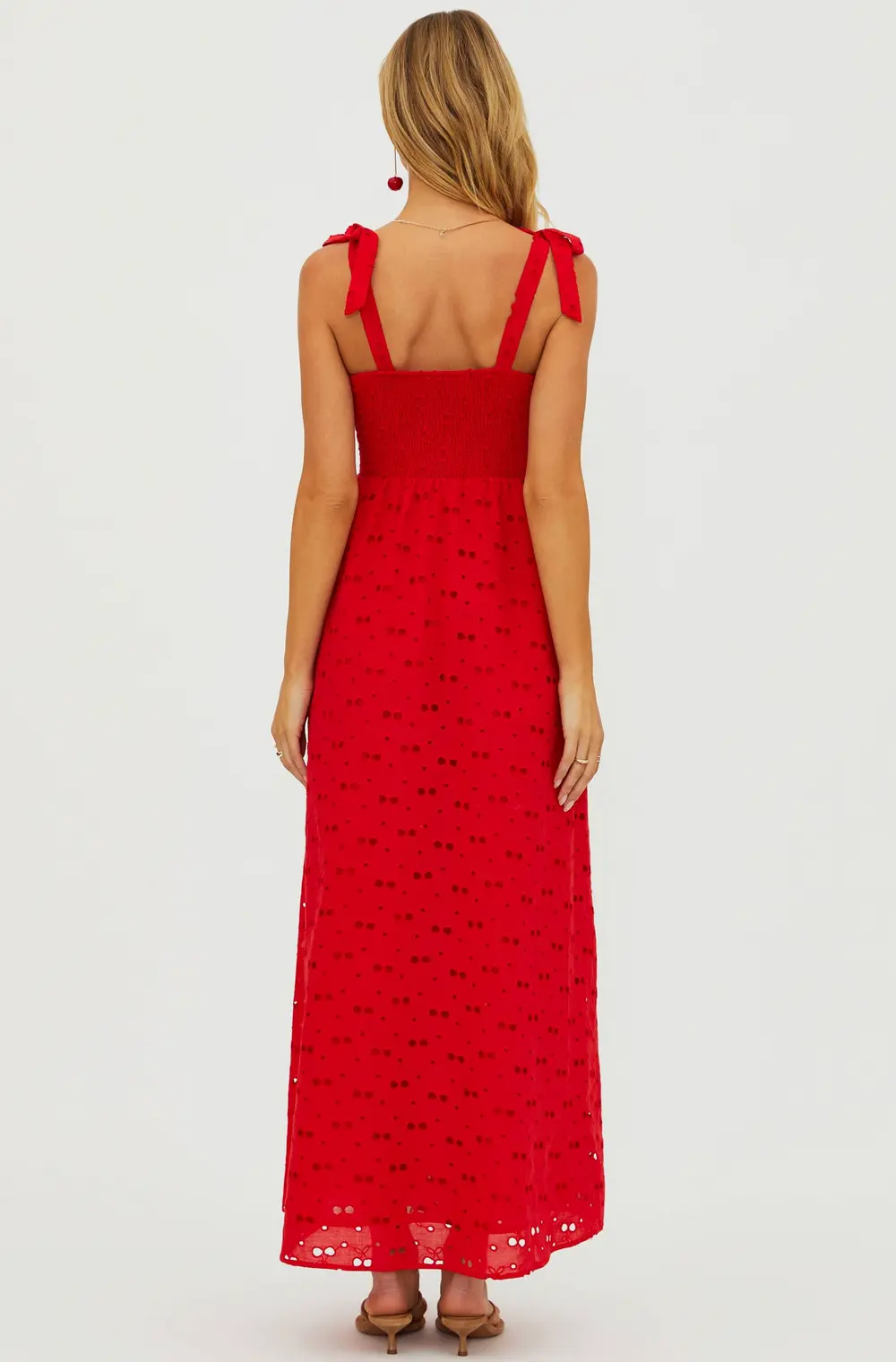 Charlotte Dress Cherry Eyelet