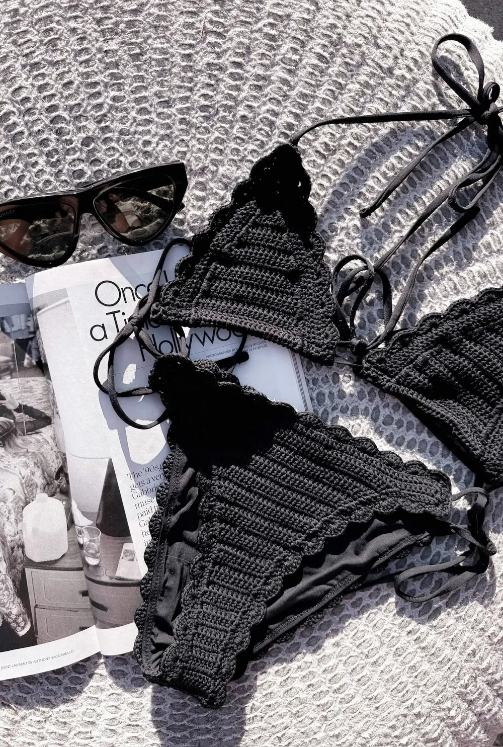 Winona Top Black Crochet