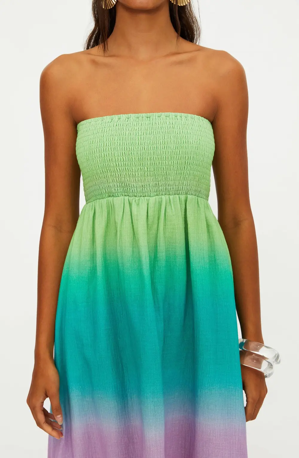 Yula Dress Technicolor Ombre