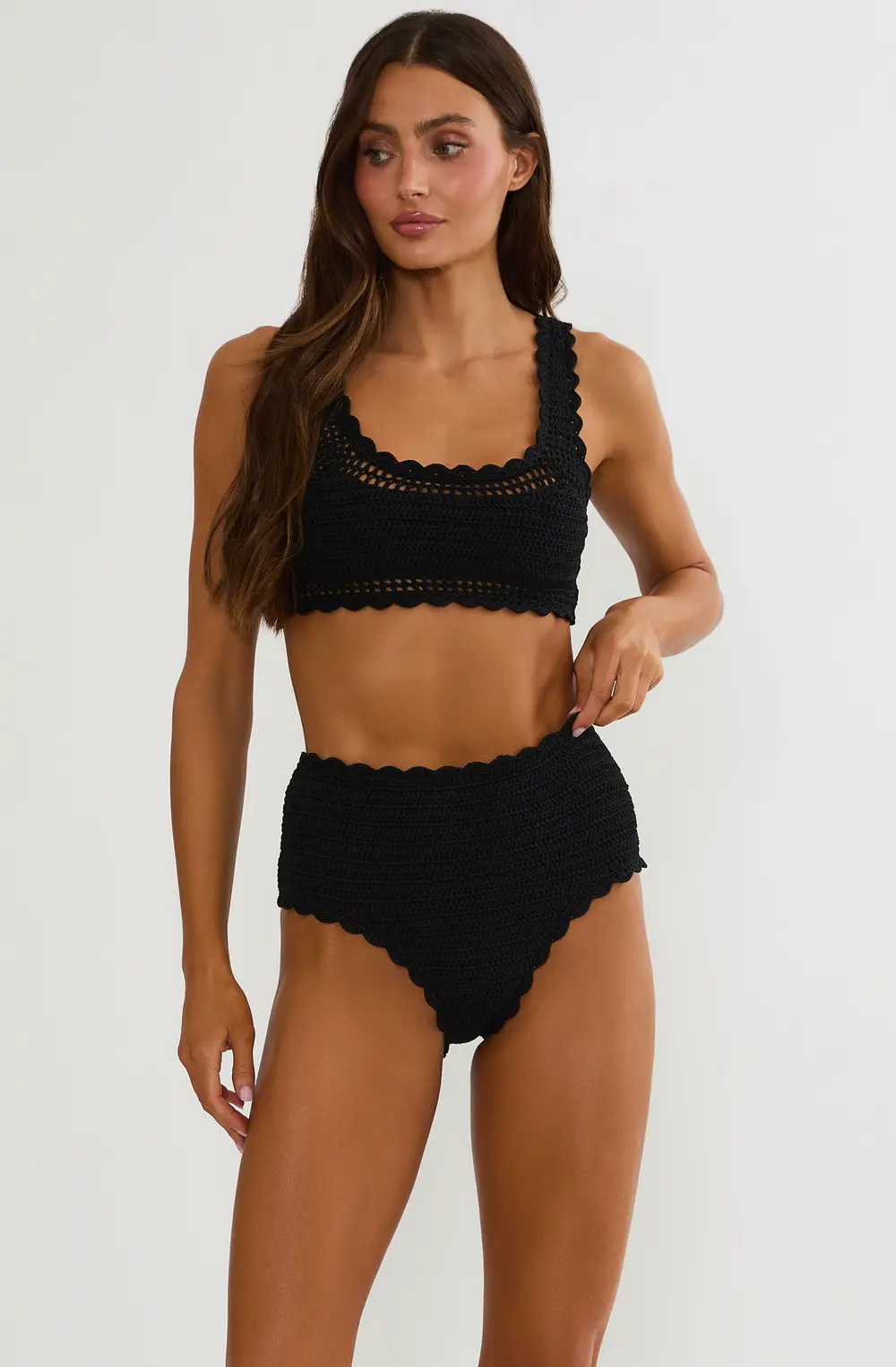 Andy Top Black Crochet