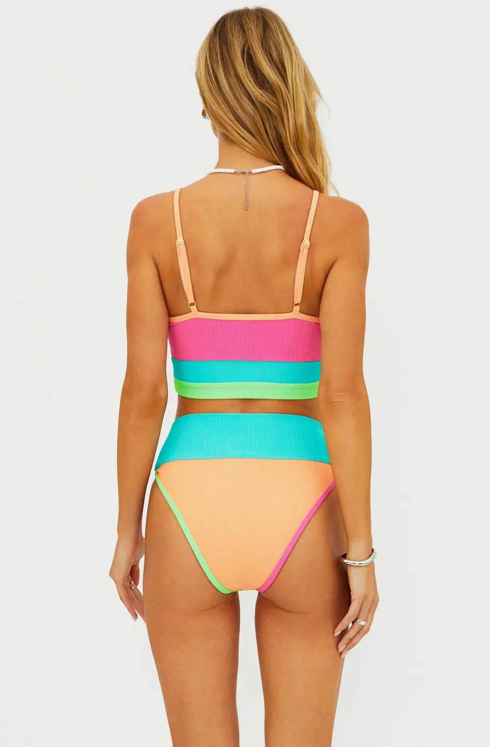 Eva Top Aqua Haze Colorblock