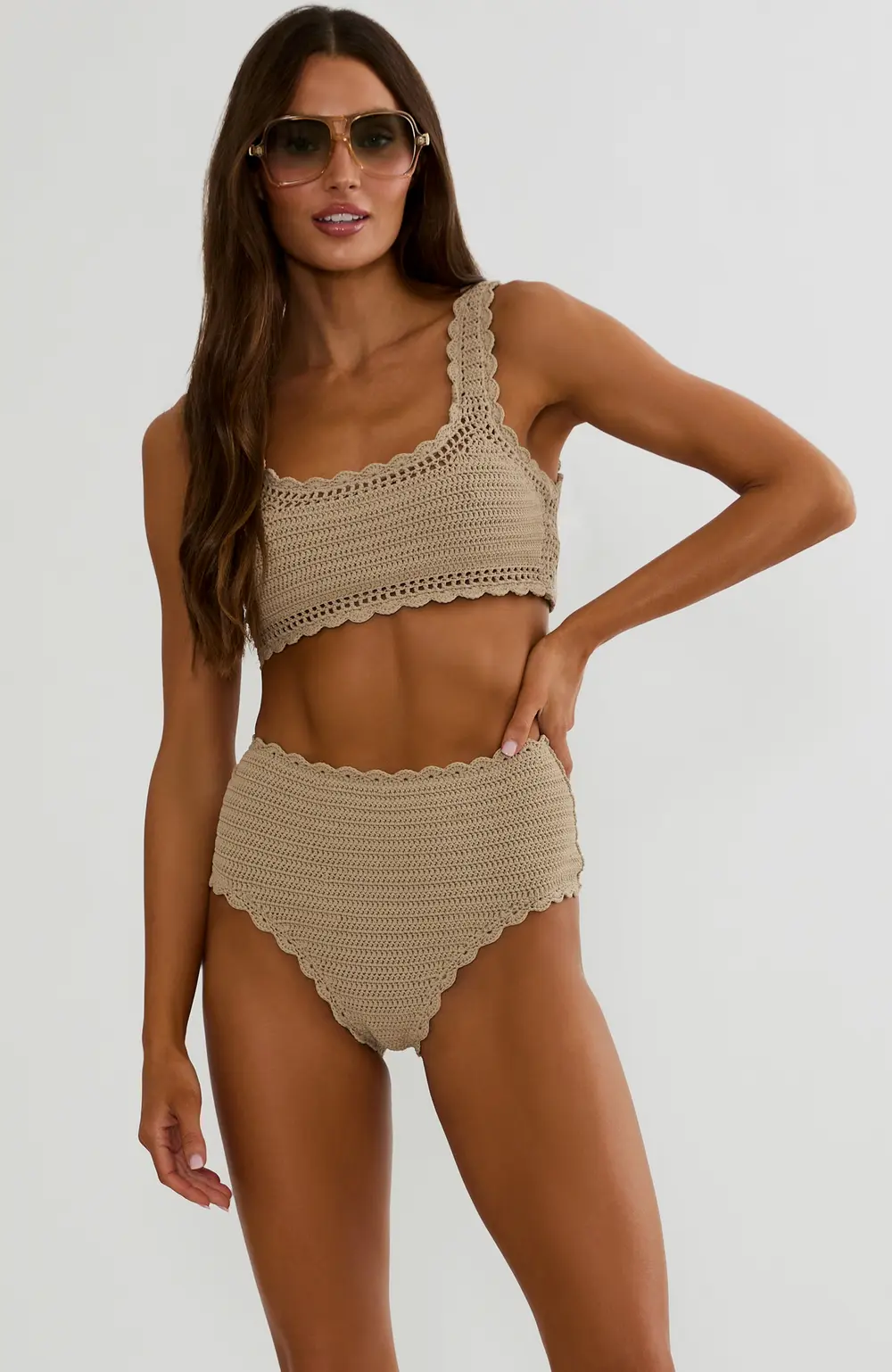 Andy Top Tan Crochet