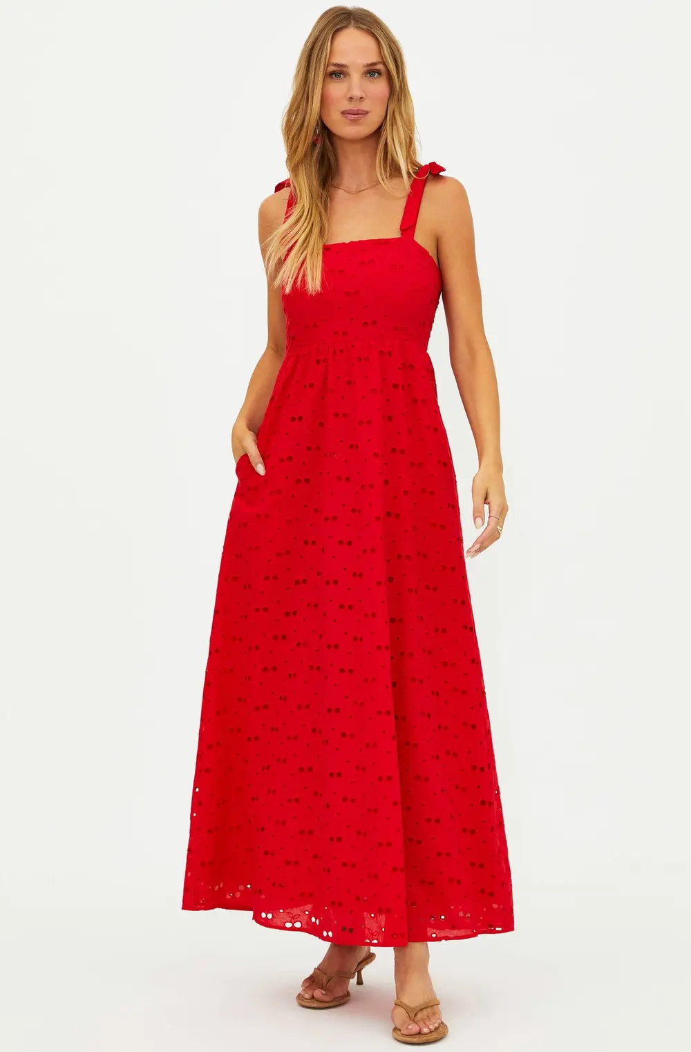 Charlotte Dress Cherry Eyelet