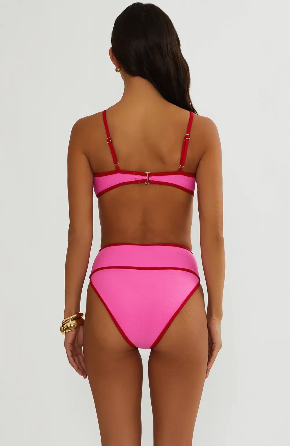 Leona Top Electric Pink Tidal Crepe