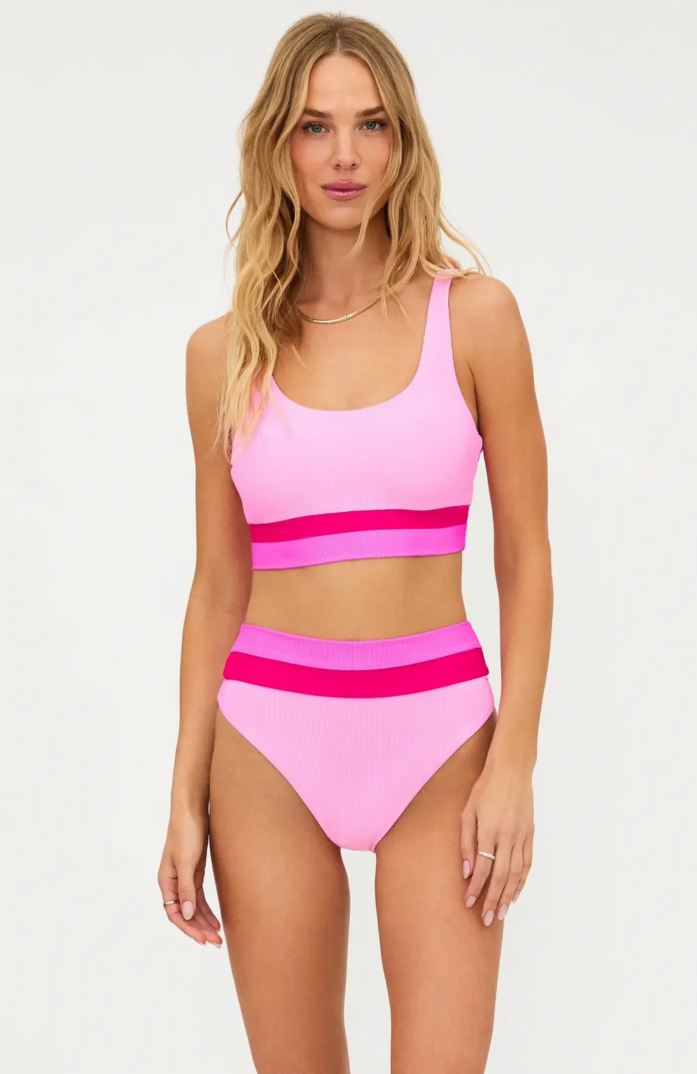 Heidi Bottom Peak Pink Colorblock