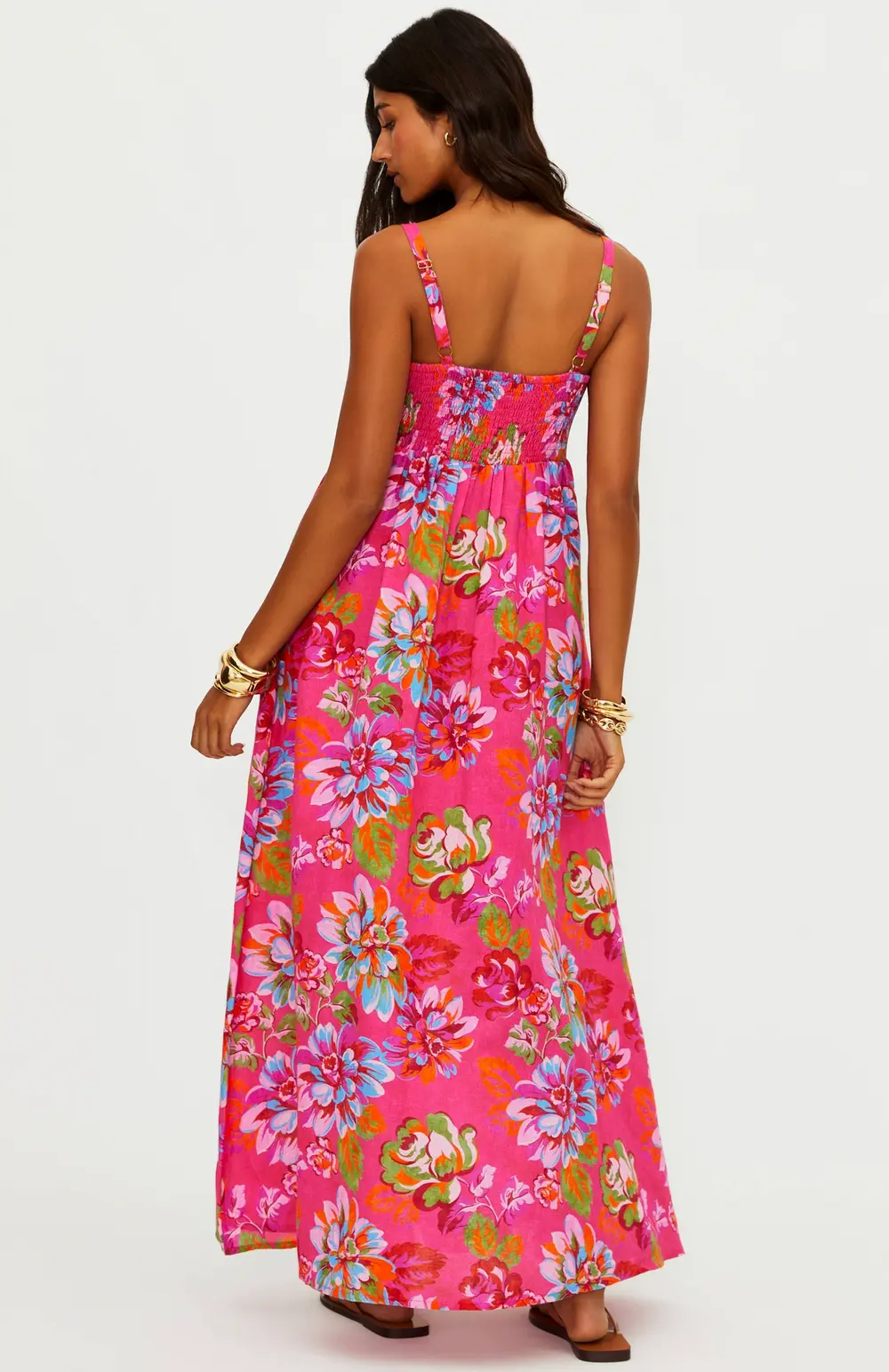 Rianne Dress Sugar Bloom Linen