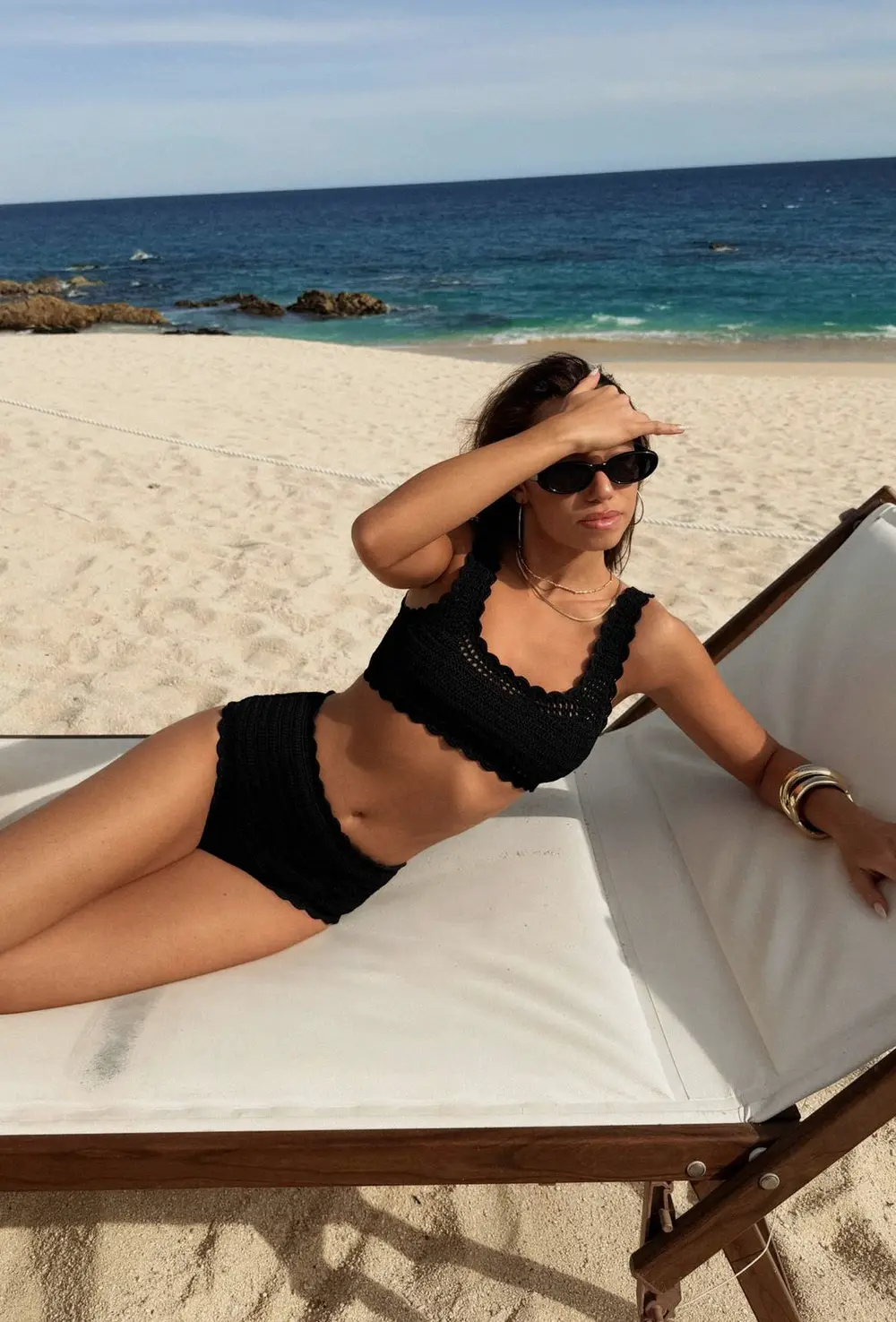 Kirby Bottom Black Crochet