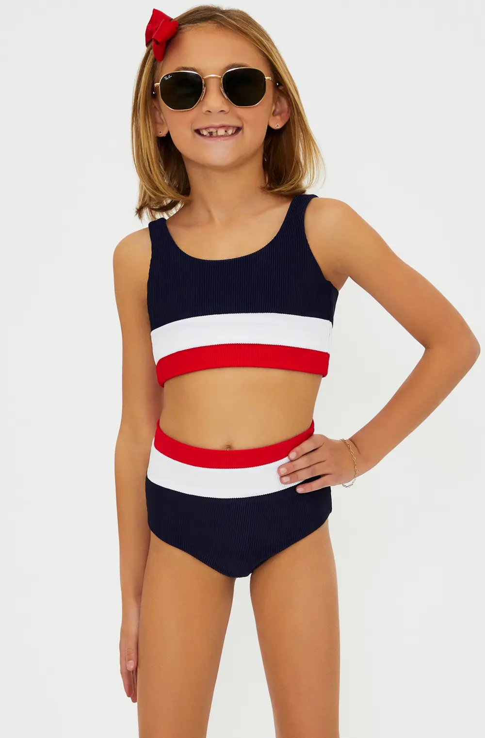 Little Mackenzie & Heidi Set Americana Colorblock