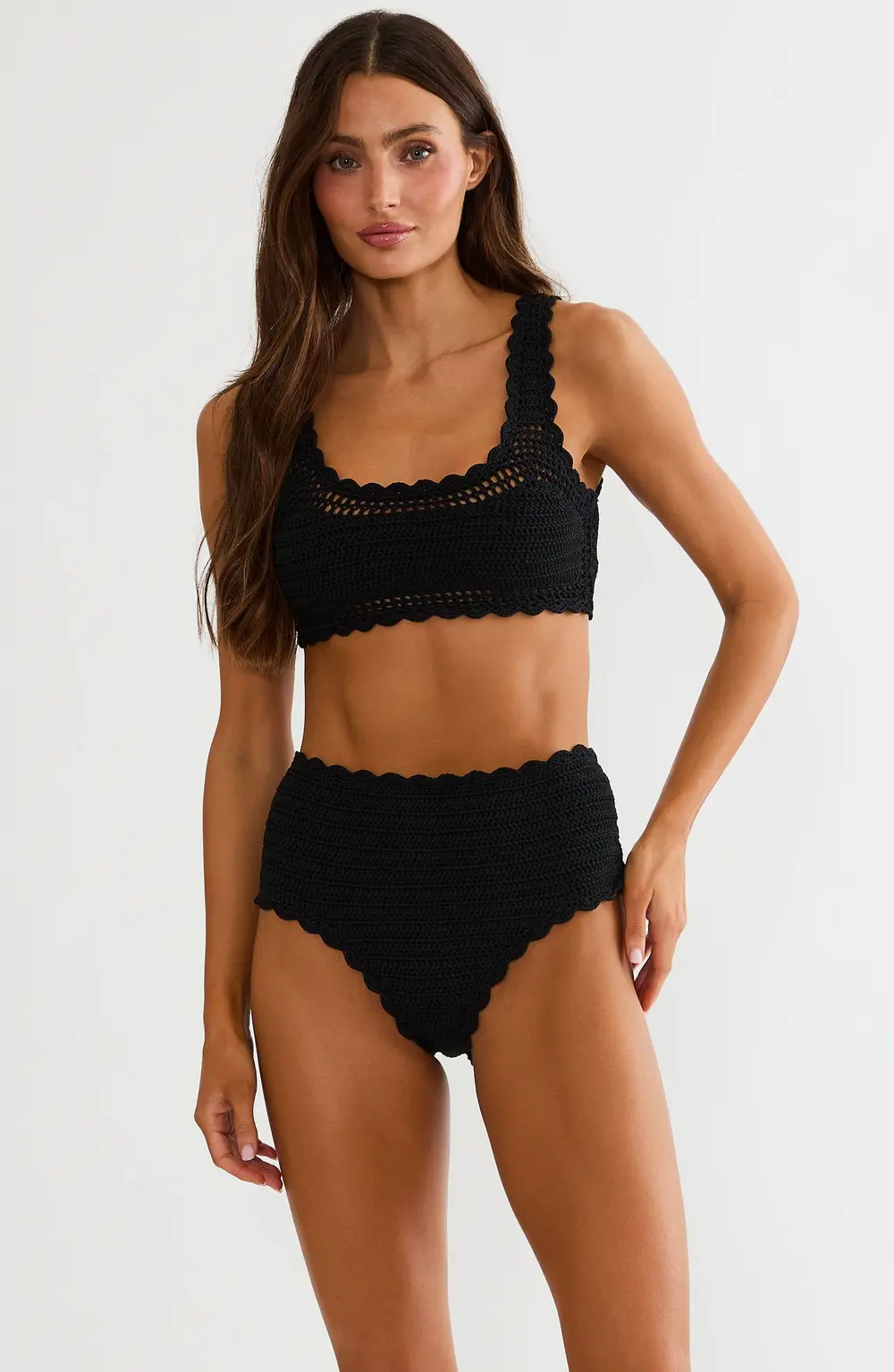 Kirby Bottom Black Crochet