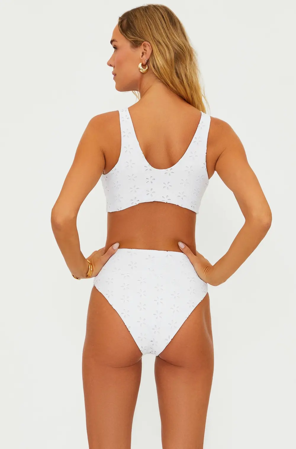 Dallas Top White Magnolia Eyelet