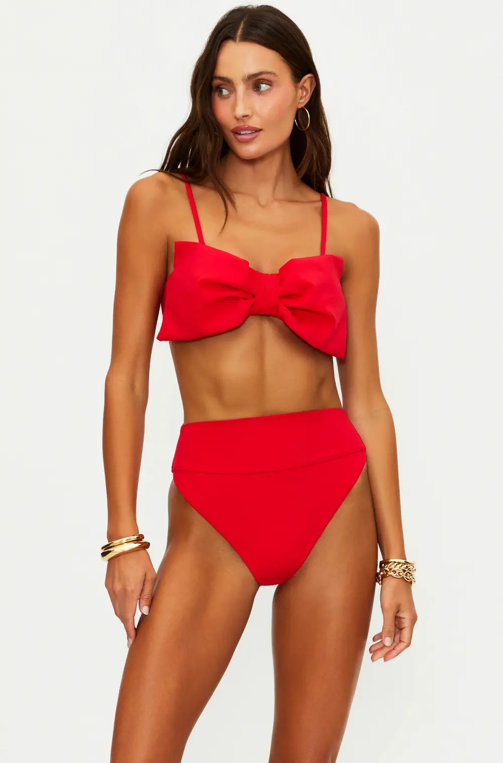 Anthropologie X Beach Riot Highway Bottom True Red