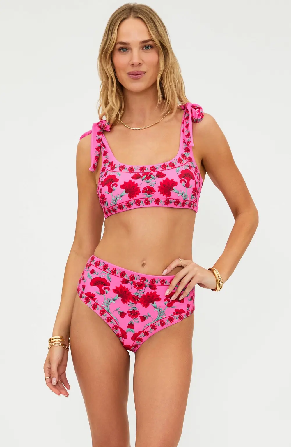 Marcella Bottom Redwood Floral