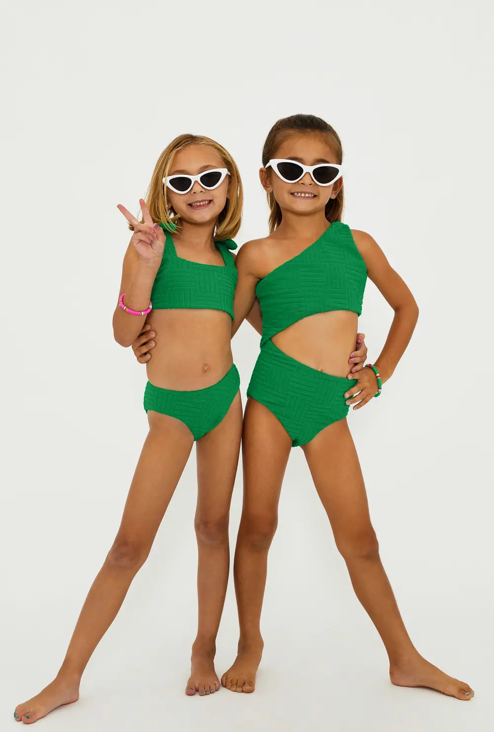 Little Stella Two Piece Jelly Bean Green Terry