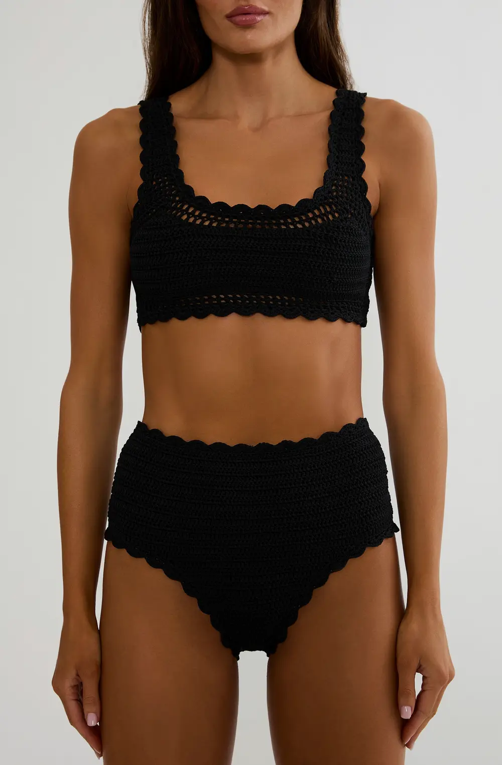 Andy Top Black Crochet