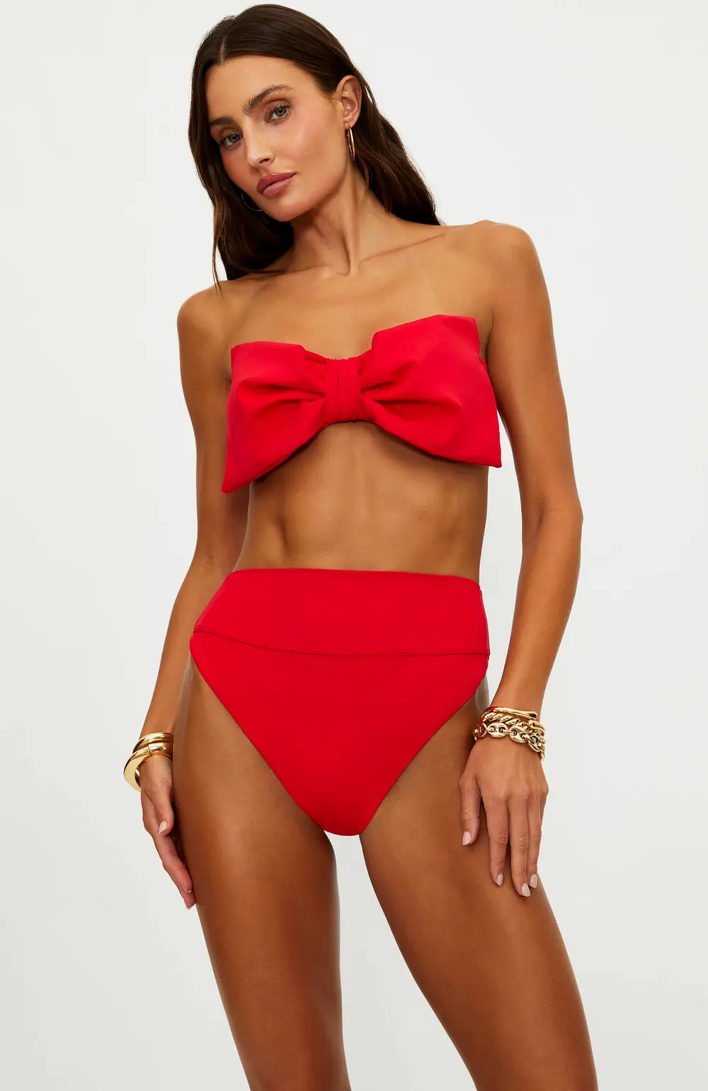 Anthropologie X Beach Riot Highway Bottom True Red