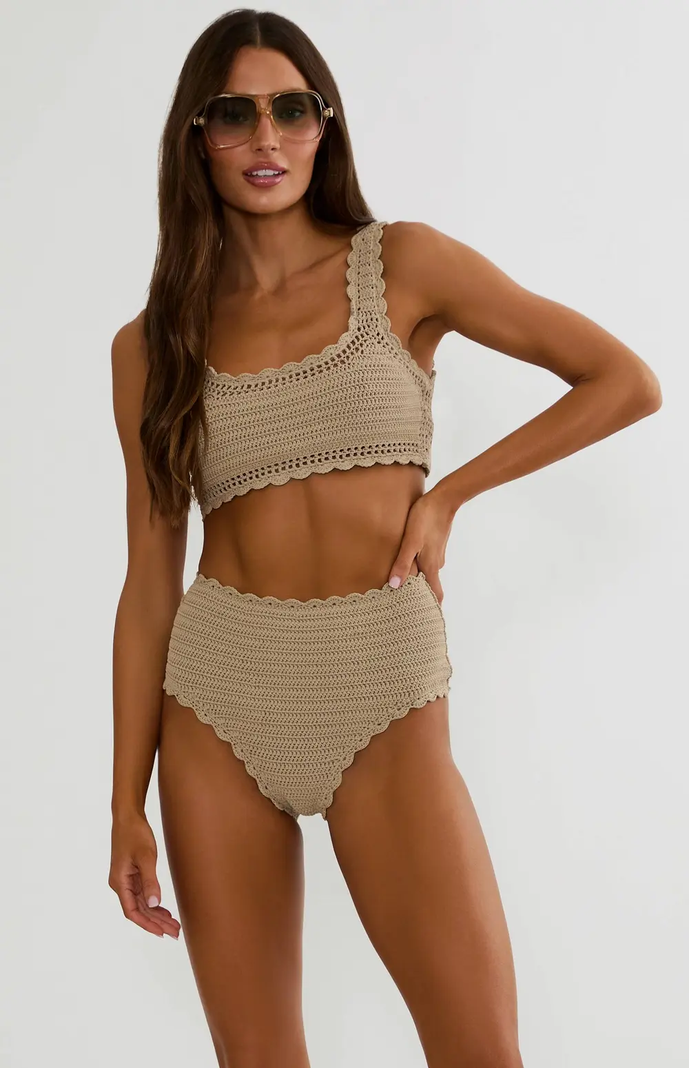 Kirby Bottom Tan Crochet