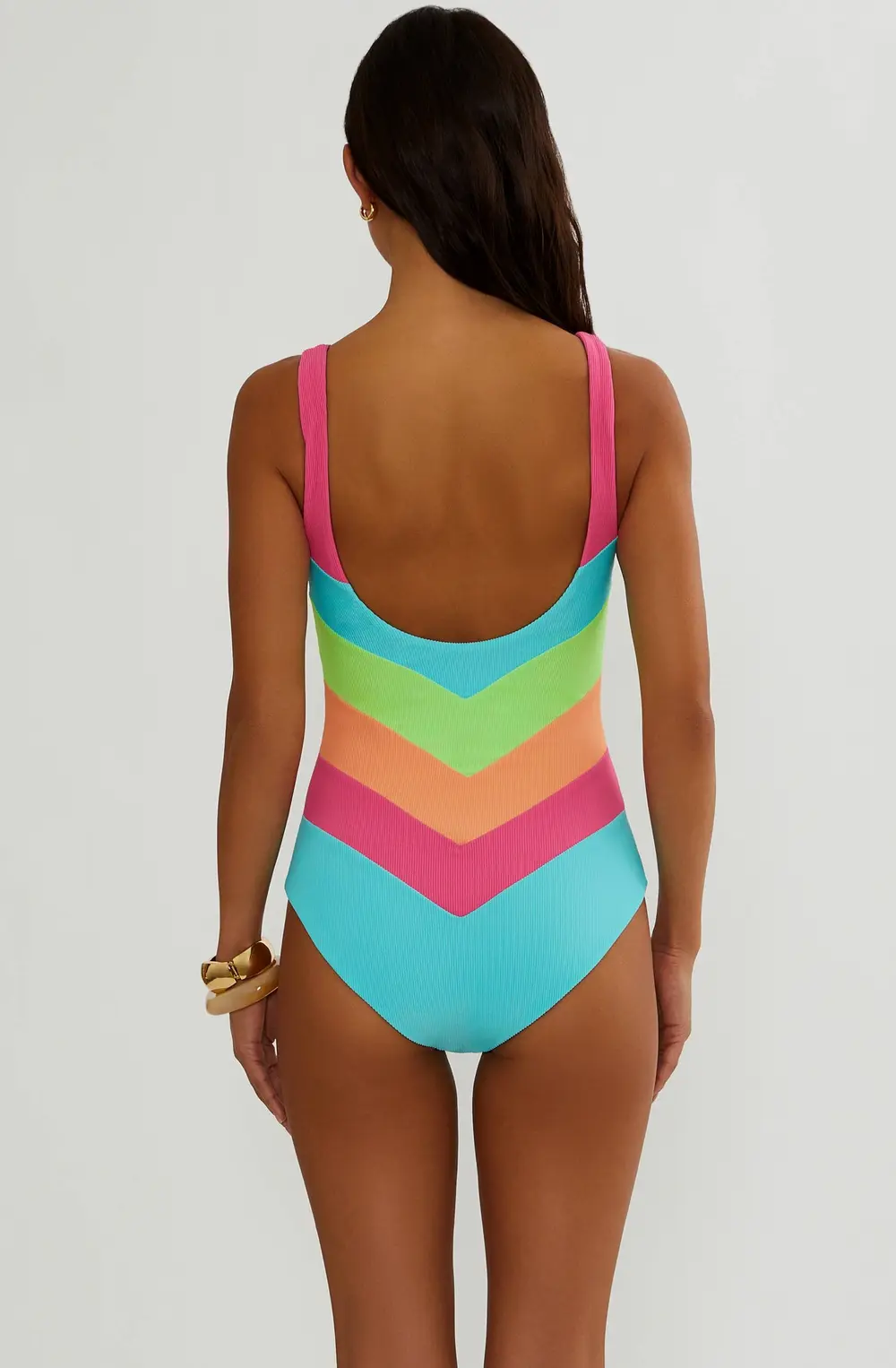 Cinthia One Piece Aqua Haze Colorblock