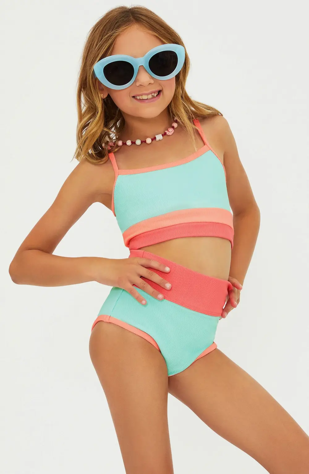 Little Eva & Emmie Set Guava Jelly Colorblock