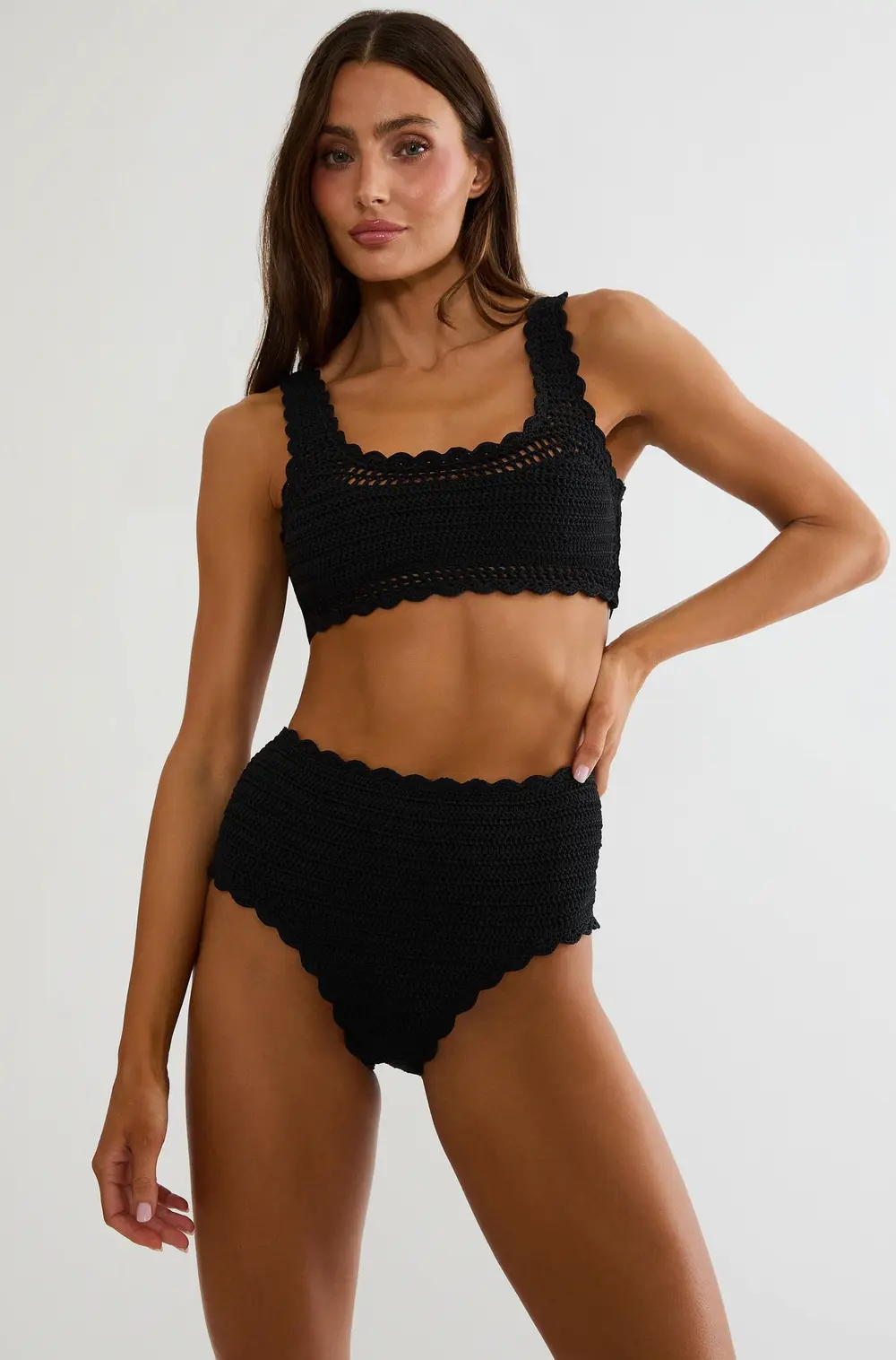 Kirby Bottom Black Crochet