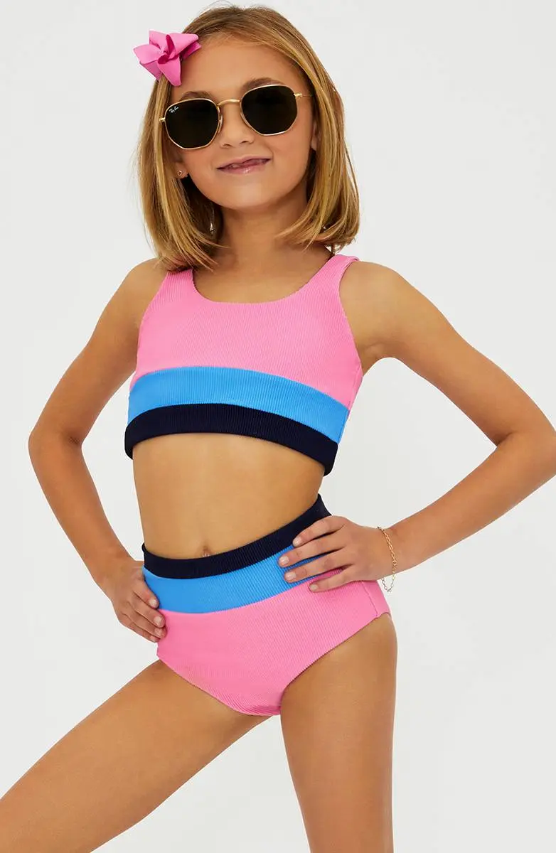Little Mackenzie & Heidi Set Paradise Pink Colorblock