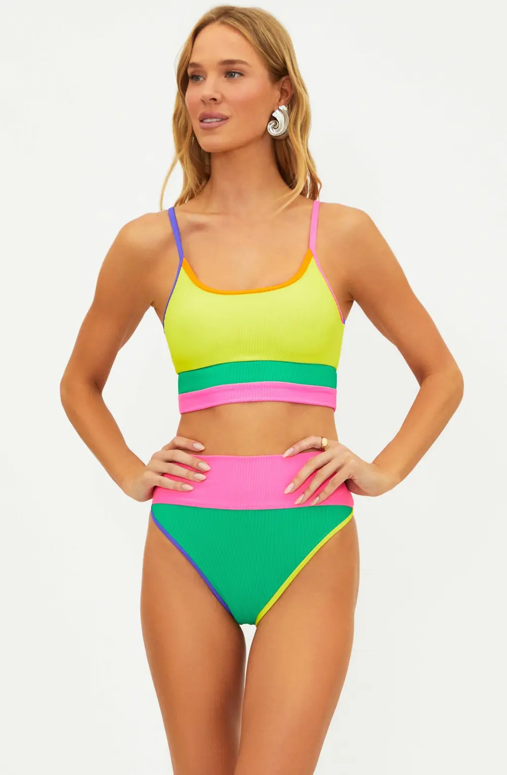 Eva Top Technicolor Colorblock