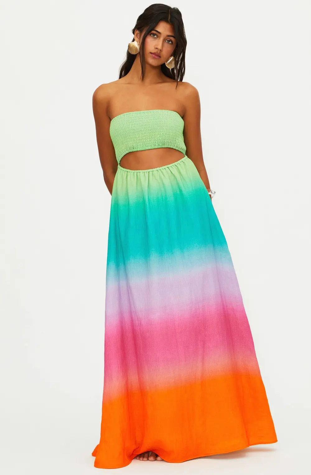 Yula Dress Technicolor Ombre