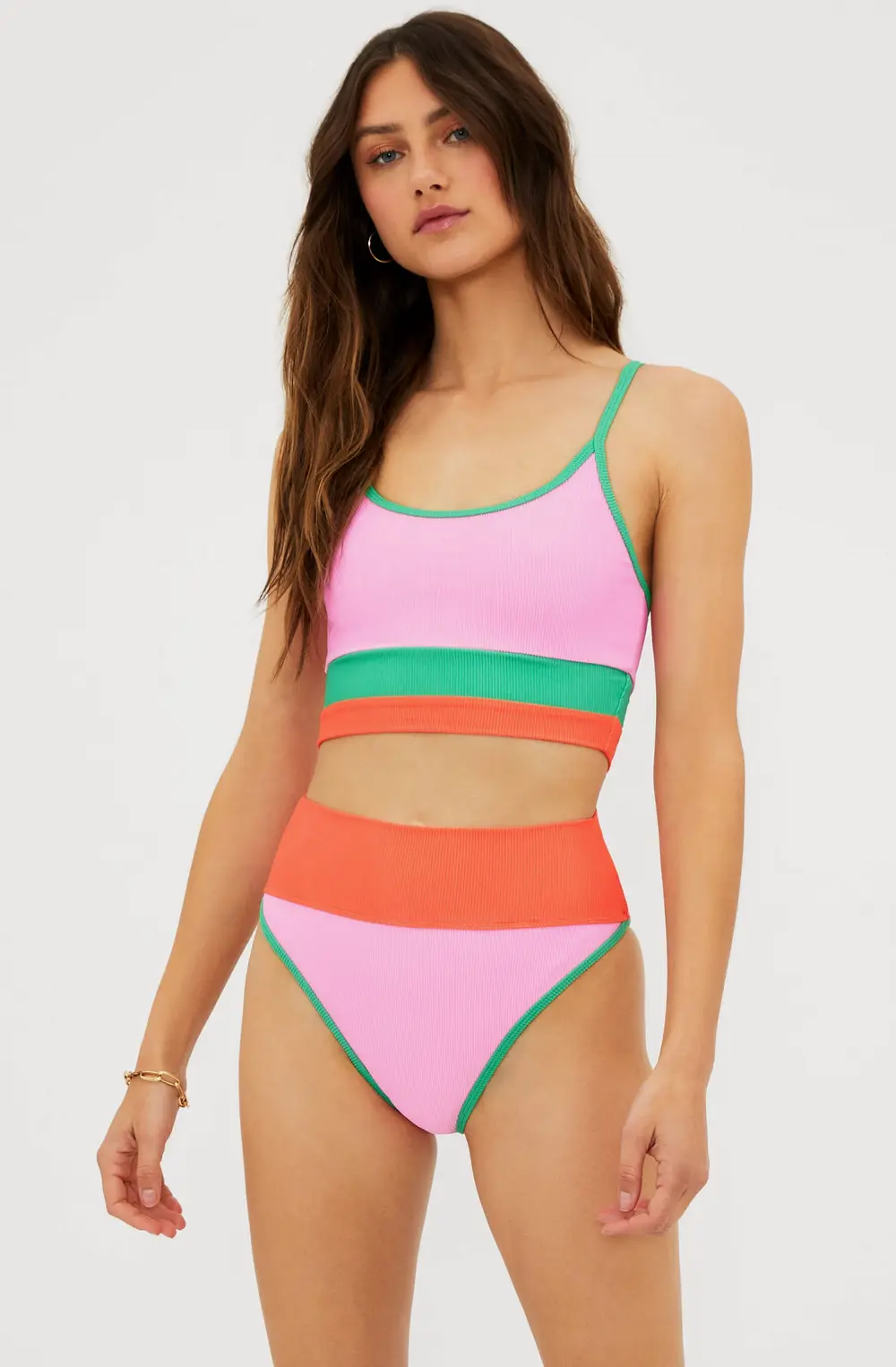 Emmy Bottom Coral Beach Colorblock