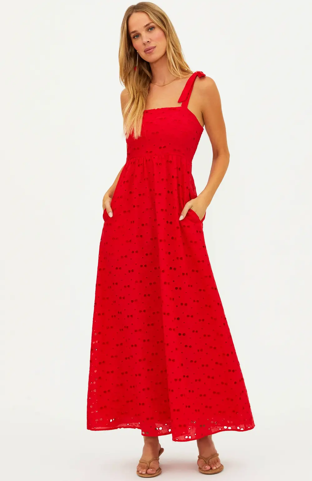 Charlotte Dress Cherry Eyelet