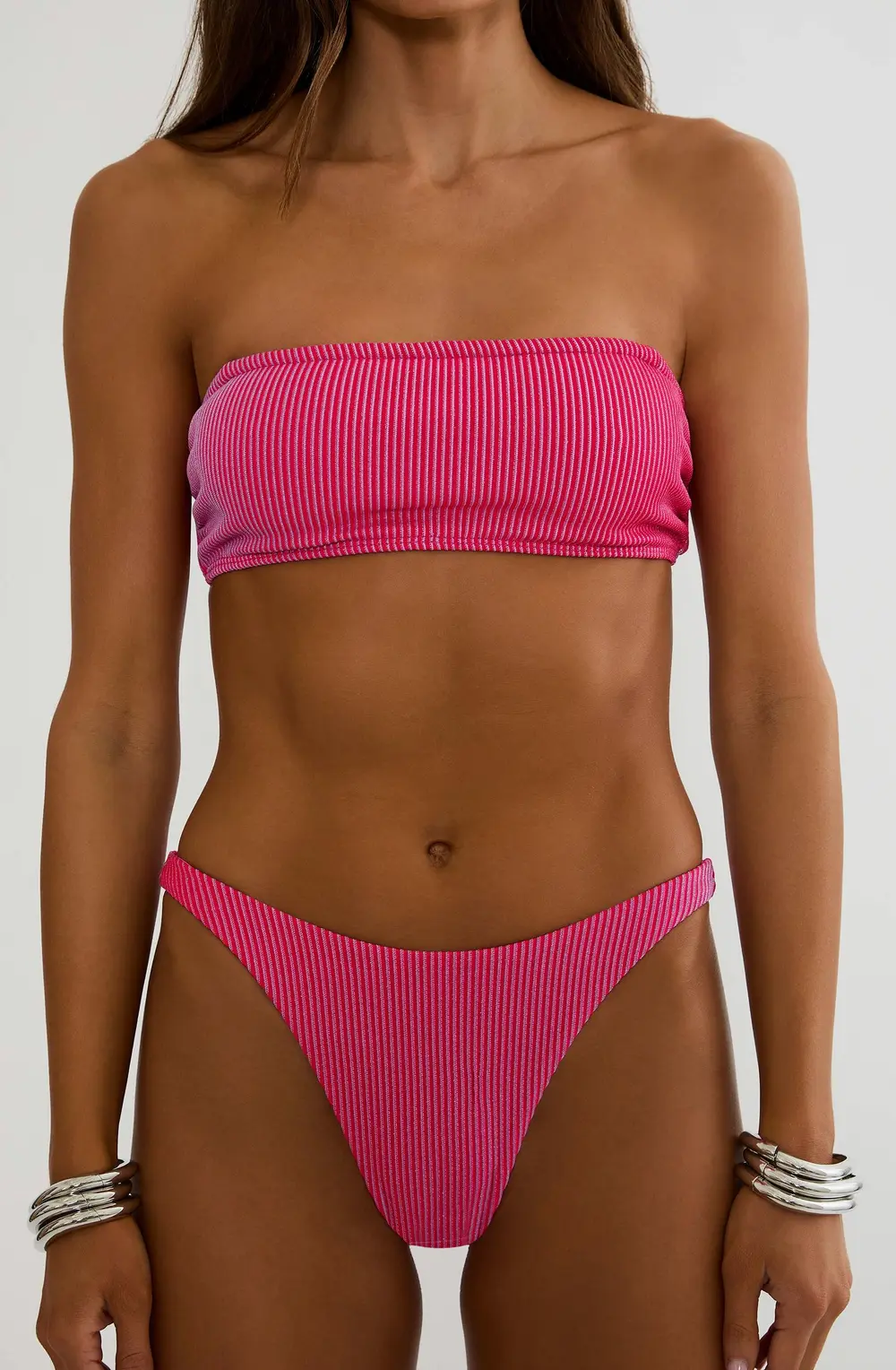 Kaylin Bottom Papaya Two Tone Rib