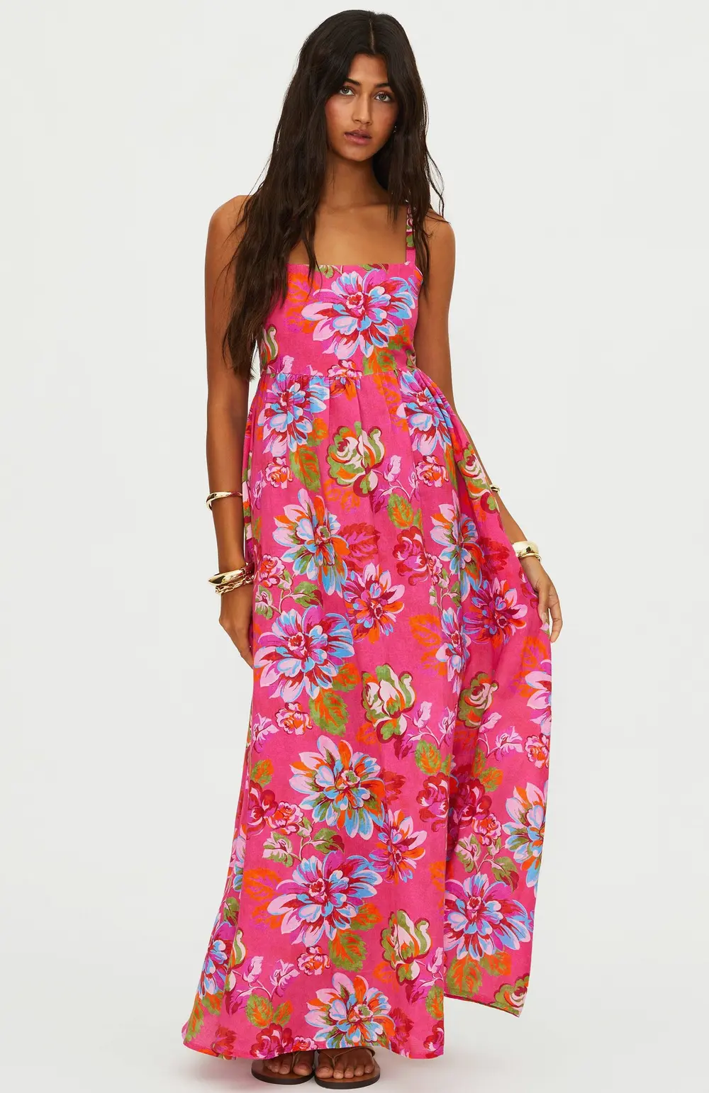 Rianne Dress Sugar Bloom Linen