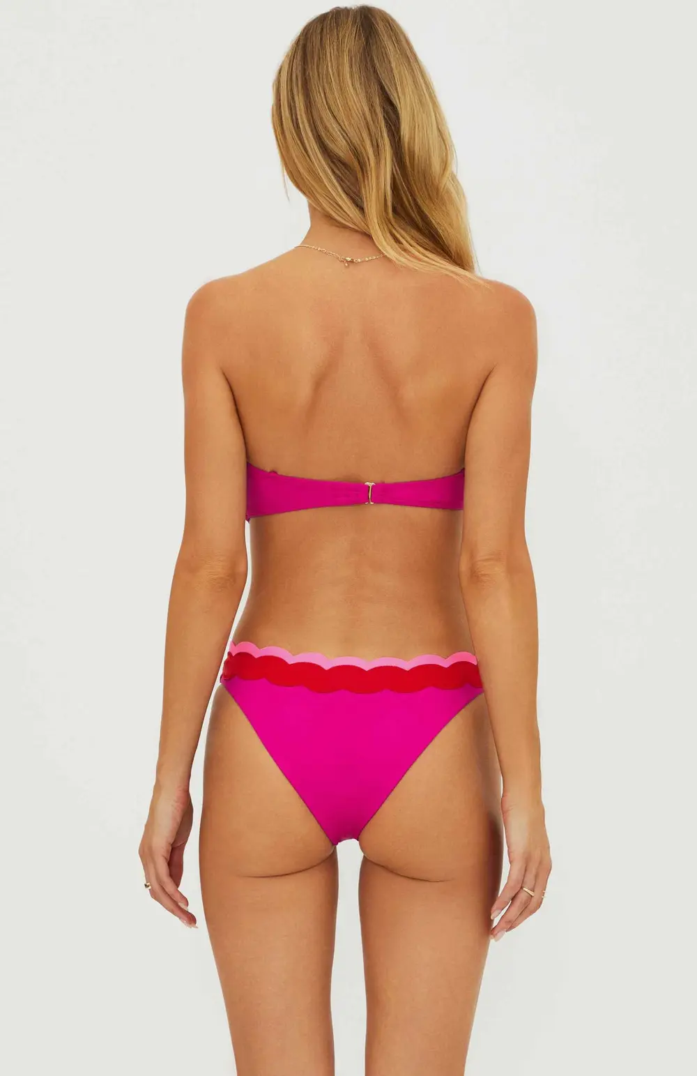 Fay Bottom Fuchsia Red Neon Pink Wave