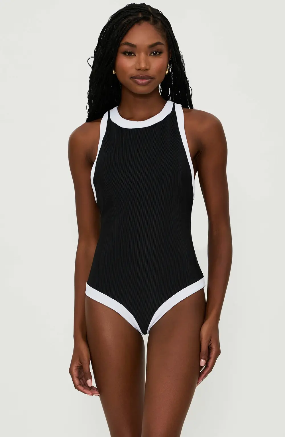 Steph One Piece Black & White
