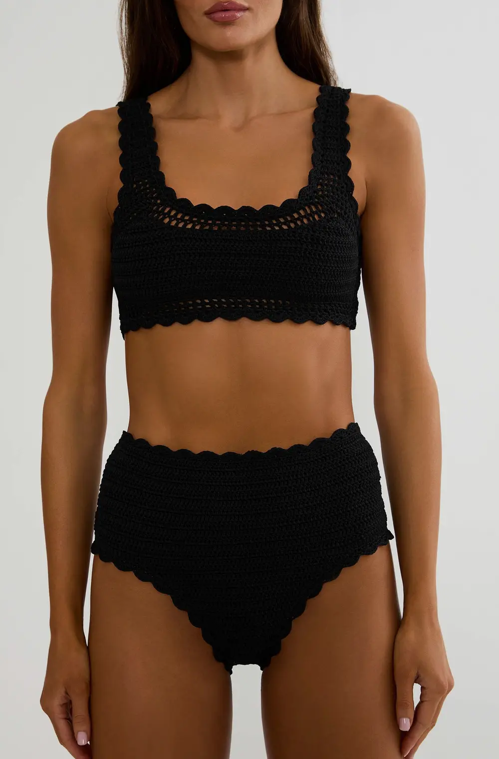 Kirby Bottom Black Crochet