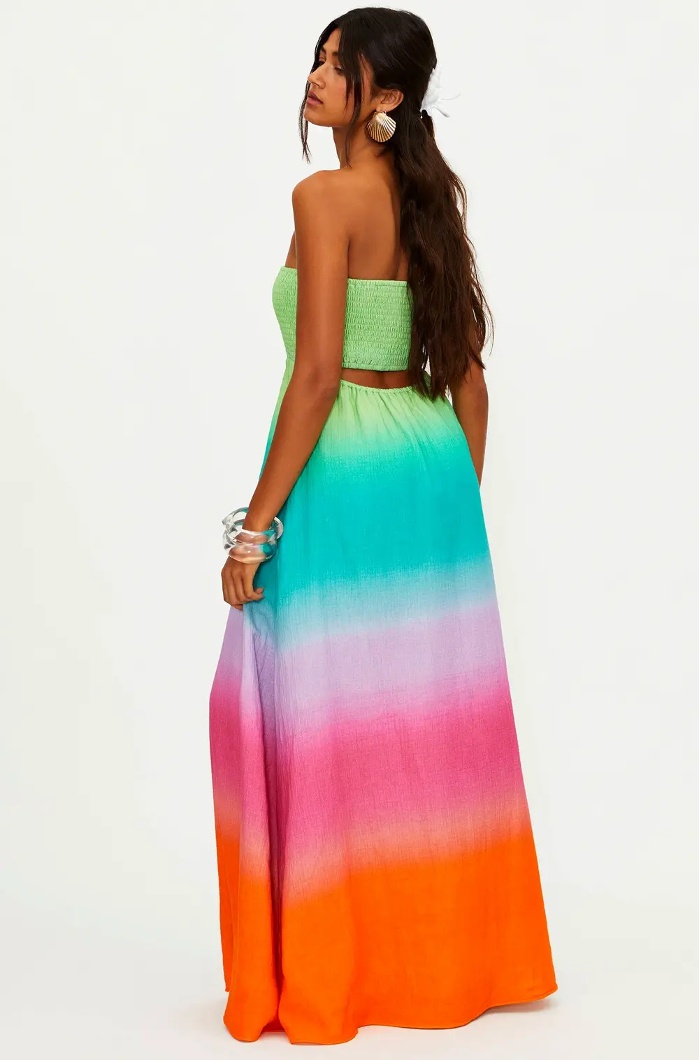 Yula Dress Technicolor Ombre